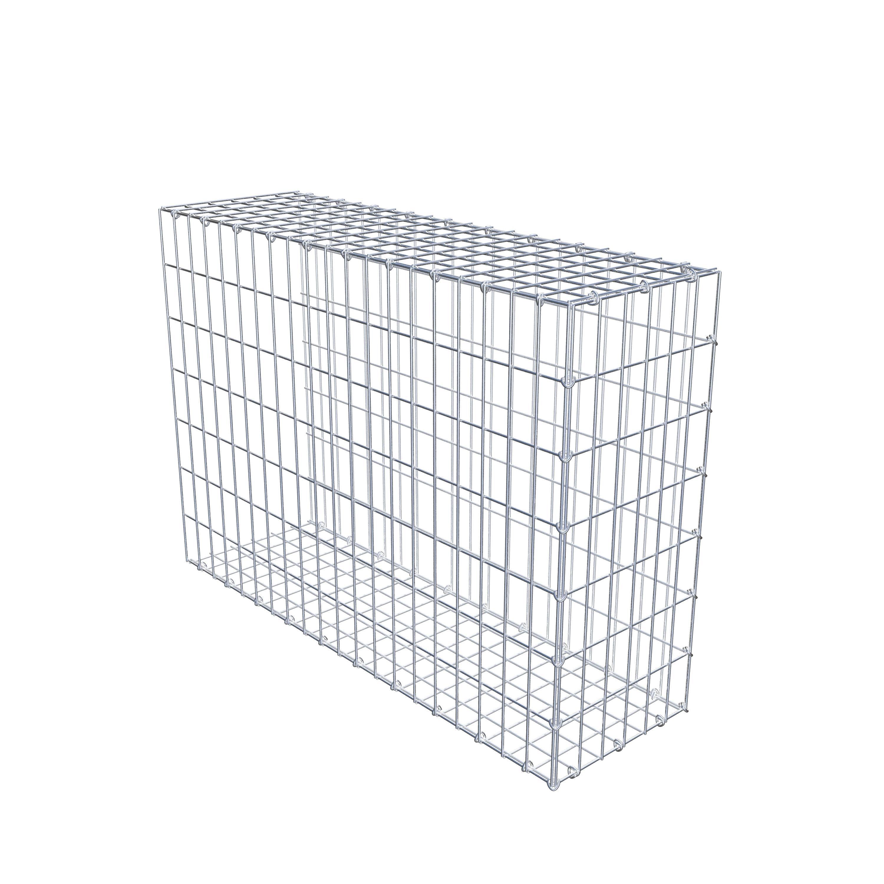 Mounted gabion type 2 100 cm x 70 cm x 30 cm, mesh size 5 cm x 10 cm, C-ring