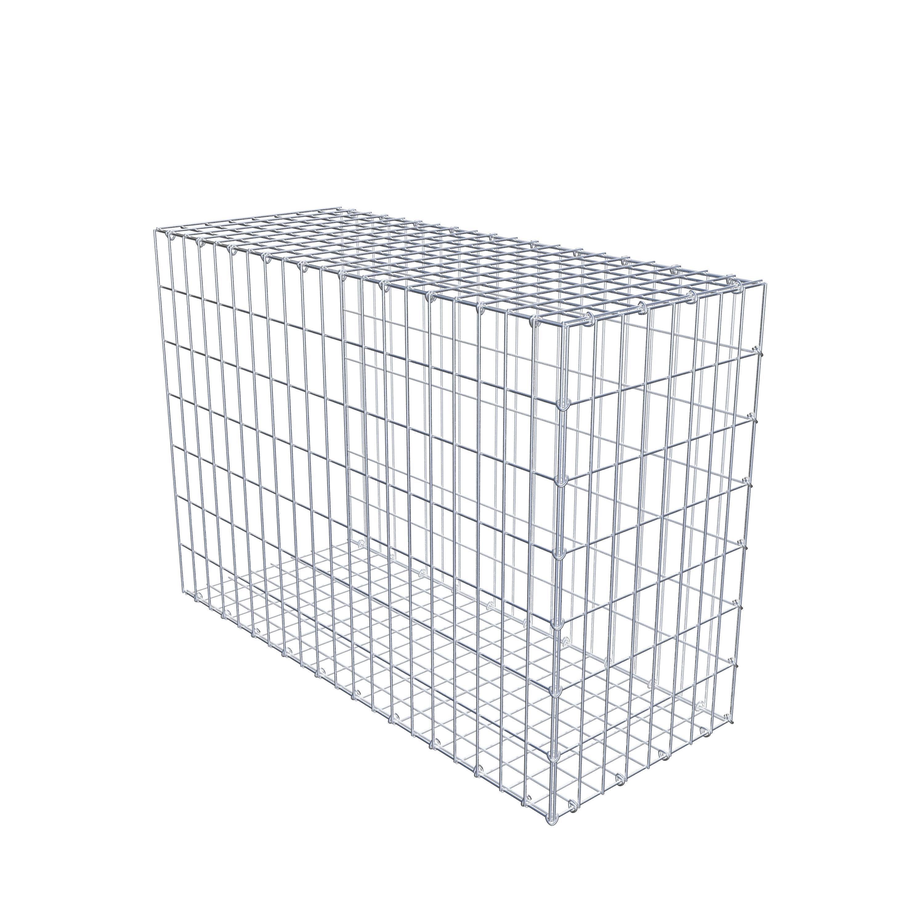 Mounted gabion type 2 100 cm x 70 cm x 40 cm, mesh size 5 cm x 10 cm, C-ring