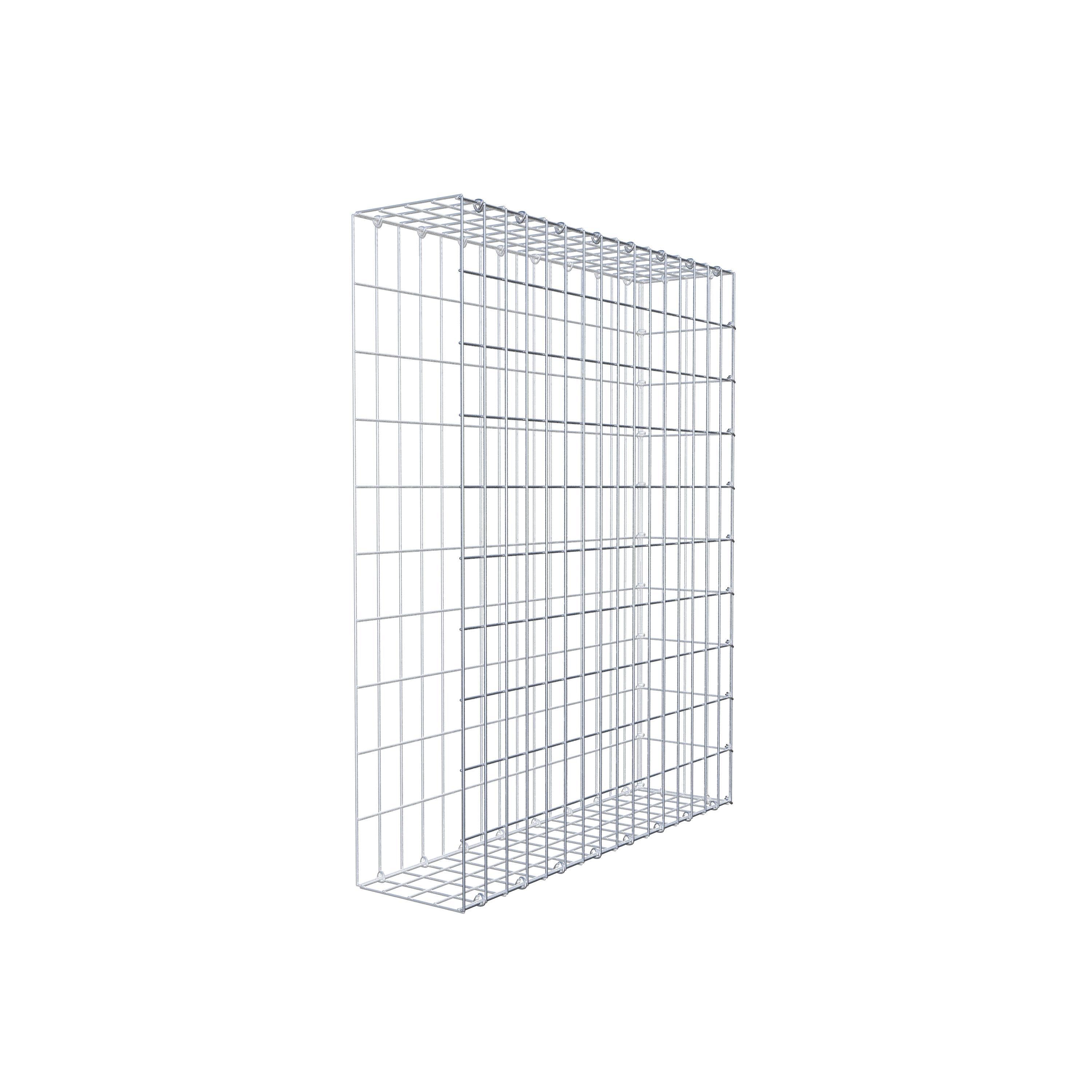 Gabião Tipo 2 100 cm x 80 cm x 20 cm, malhagem 5 cm x 10 cm, anel C