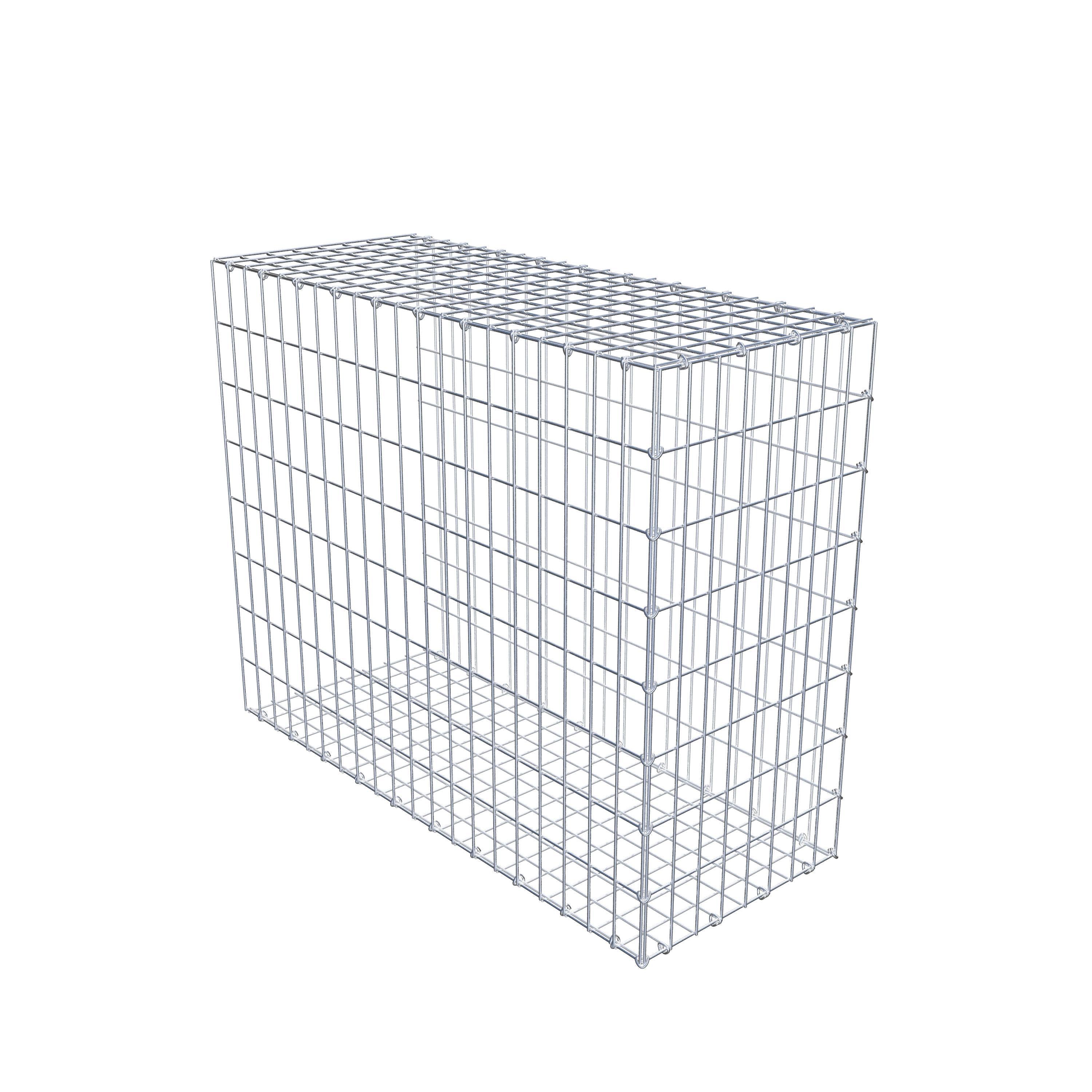 Mounted gabion type 2 100 cm x 80 cm x 40 cm, mesh size 5 cm x 10 cm, C-ring