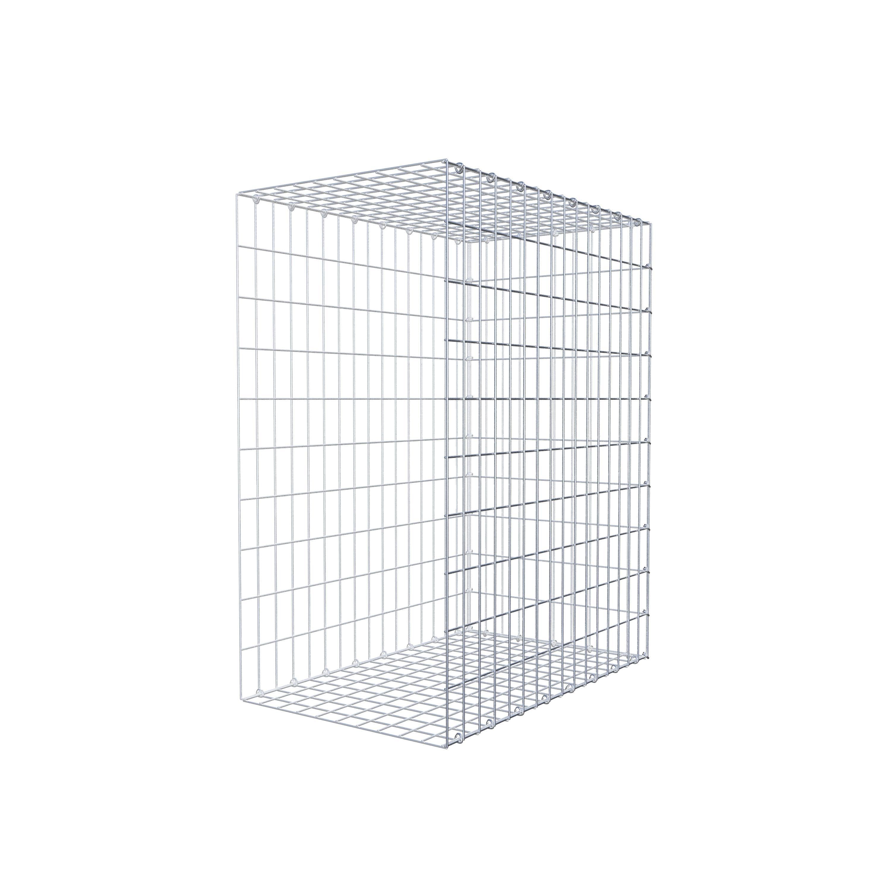 Opzetpaal type 2 100 cm x 80 cm x 50 cm, maaswijdte 5 cm x 10 cm, C-ring