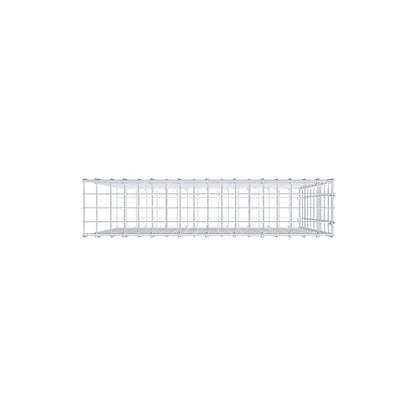 Monteret gabion type 2 100 cm x 90 cm x 20 cm, maskestørrelse 5 cm x 10 cm, C-ring