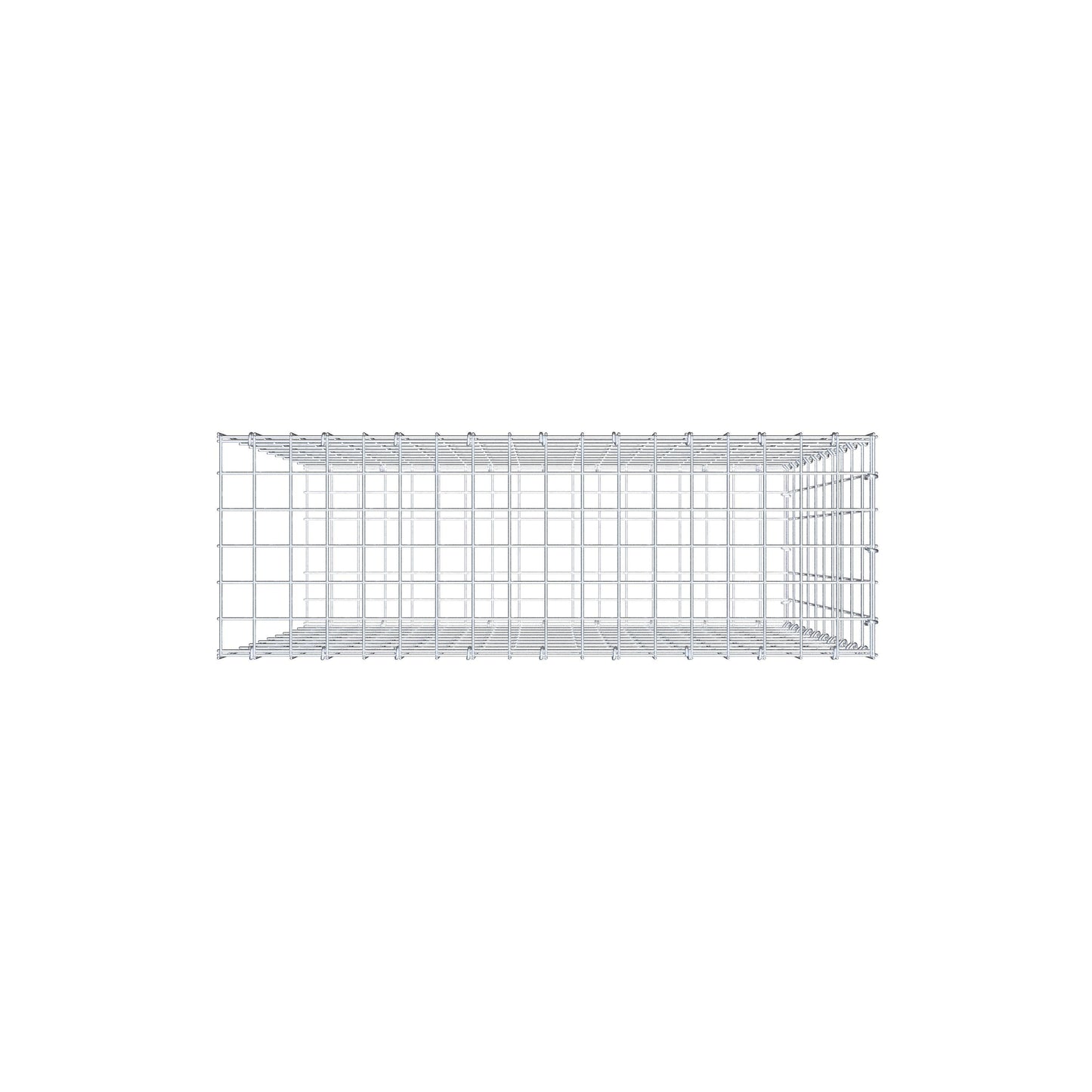 Pile aggiuntivo tipo 2 100 cm x 90 cm x 30 cm, maglia 5 cm x 10 cm, anello a C