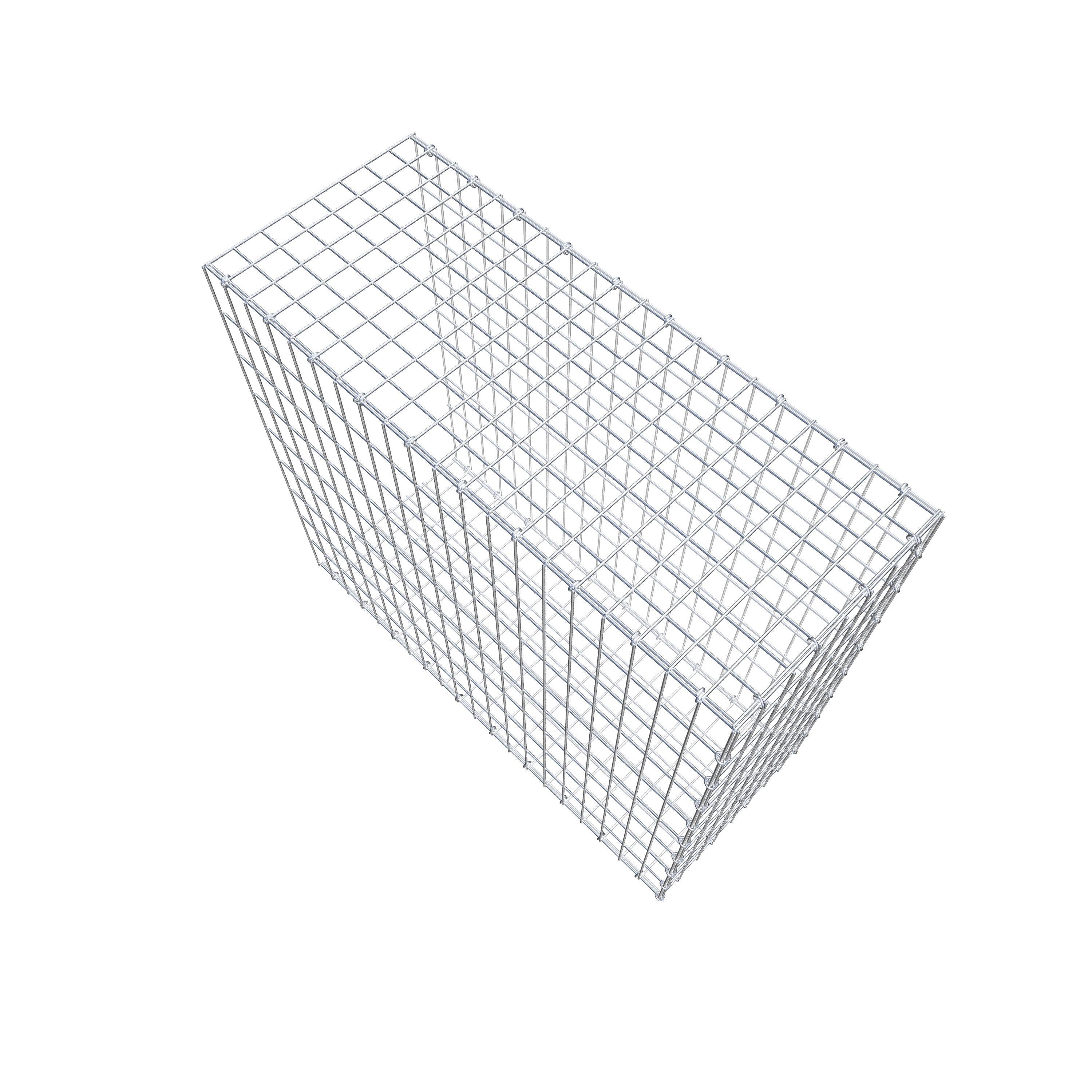 Monteret gabion type 2 100 cm x 90 cm x 40 cm, maskestørrelse 5 cm x 10 cm, C-ring