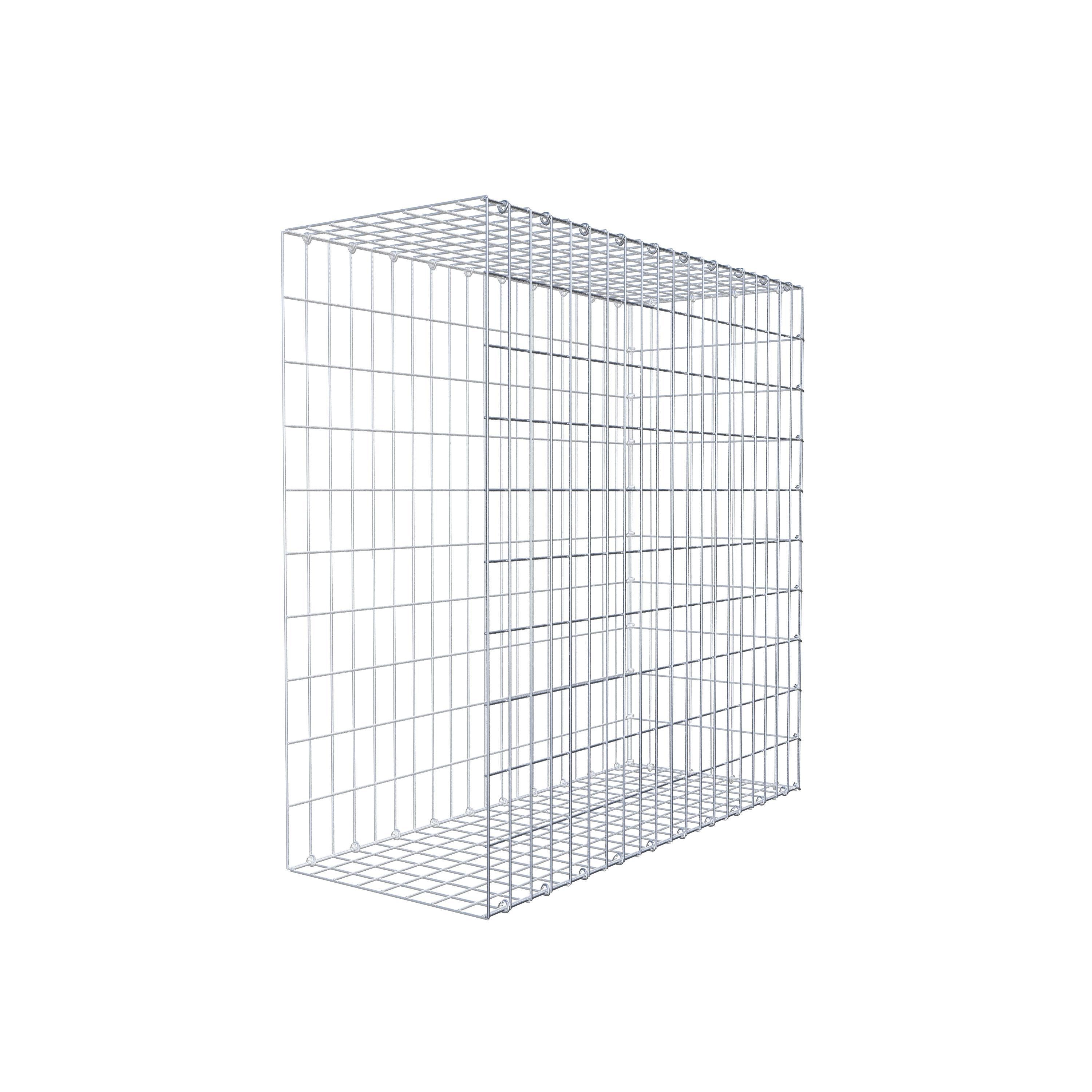 Mounted gabion type 2 100 cm x 100 cm x 40 cm, mesh size 5 cm x 10 cm, C-ring