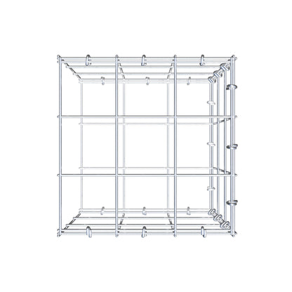 Add-on schanskorf type 2 30 cm x 30 cm x 30 cm (L x H x D), maaswijdte 10 cm x 10 cm, C-ring
