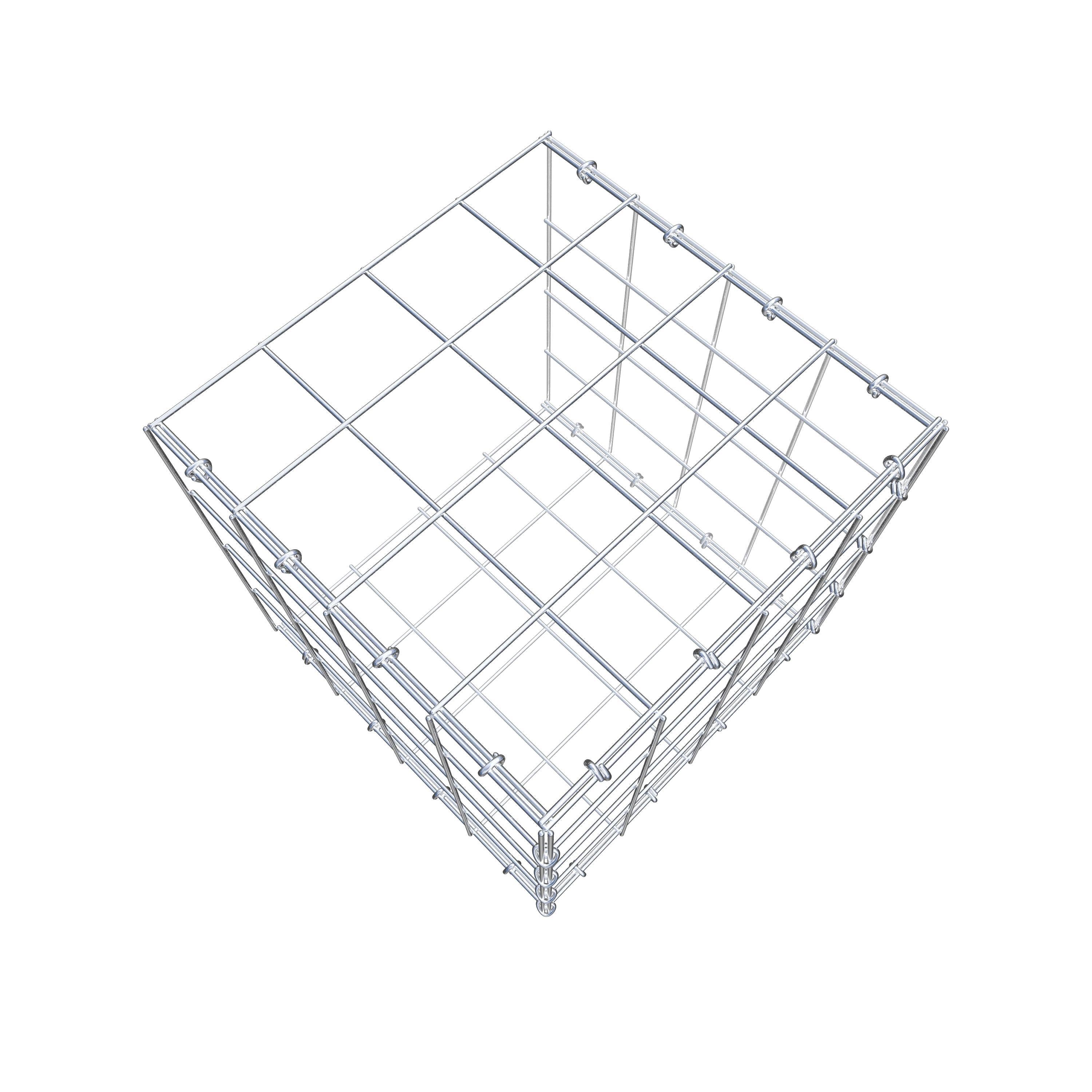 Gabião tipo 2 40 cm x 40 cm x 40 cm (C x A x P), malhagem 10 cm x 10 cm, anel C