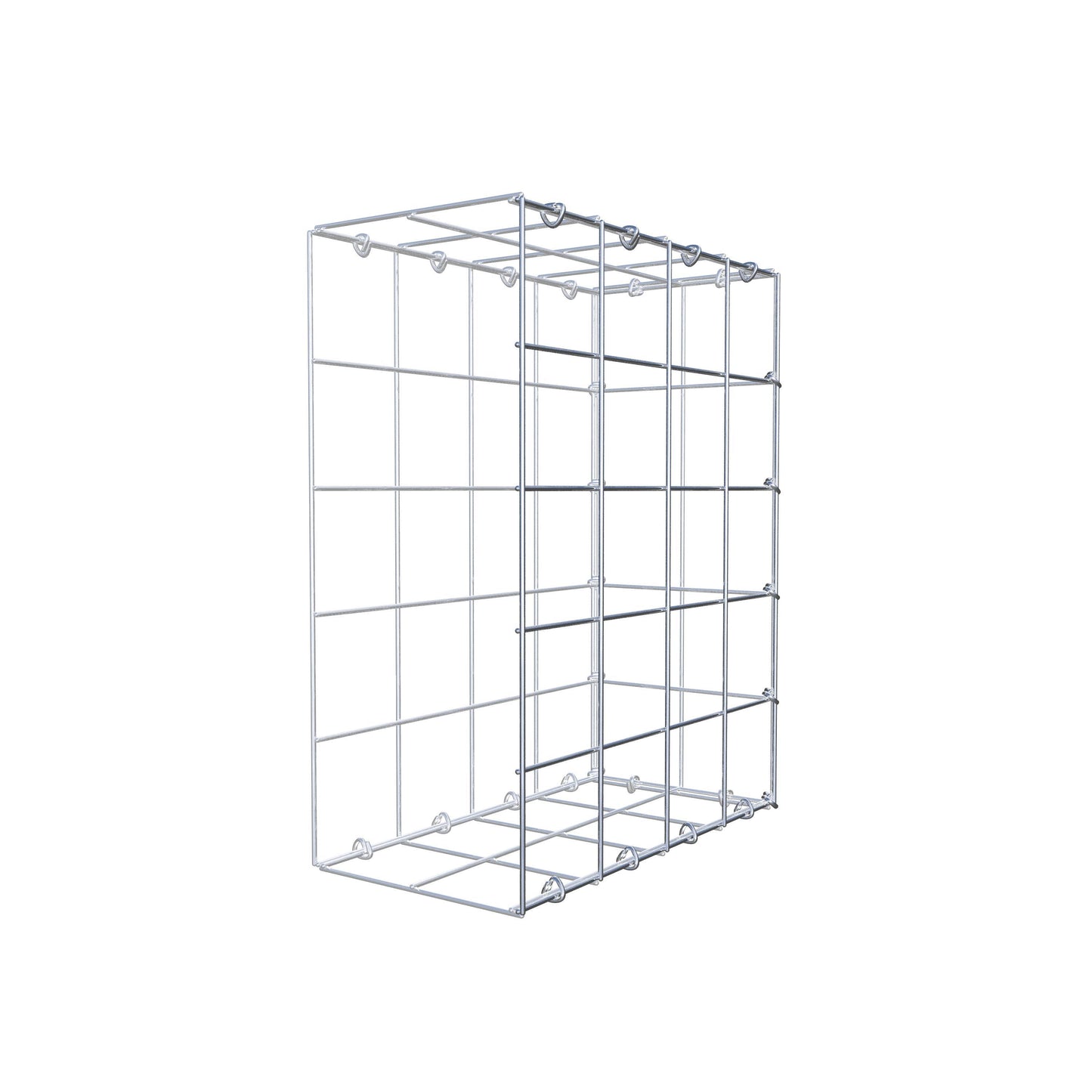Monteret gabion type 2 50 cm x 40 cm x 20 cm (L x H x D), maskestørrelse 10 cm x 10 cm, C-ring