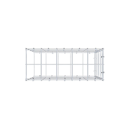 Monteret gabion type 2 50 cm x 40 cm x 20 cm (L x H x D), maskestørrelse 10 cm x 10 cm, C-ring