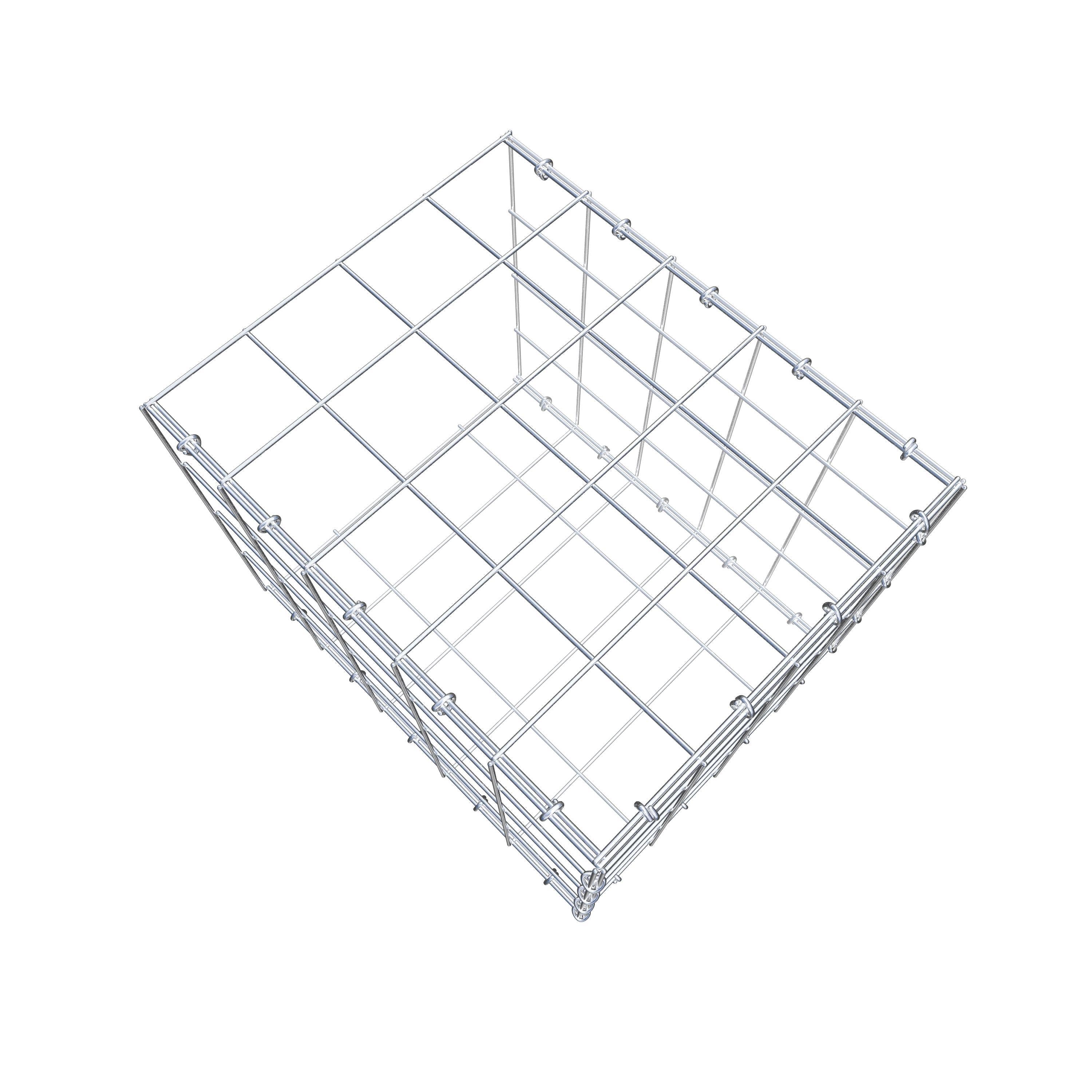 Gabião tipo 2 50 cm x 40 cm x 40 cm (C x A x P), malhagem 10 cm x 10 cm, anel C