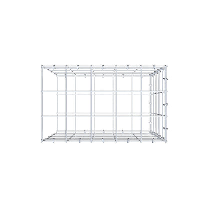 Anbaugabione Typ 2 50 cm x 50 cm x 30 cm (L x H x T), Maschenweite 10 cm x 10 cm, C-Ring