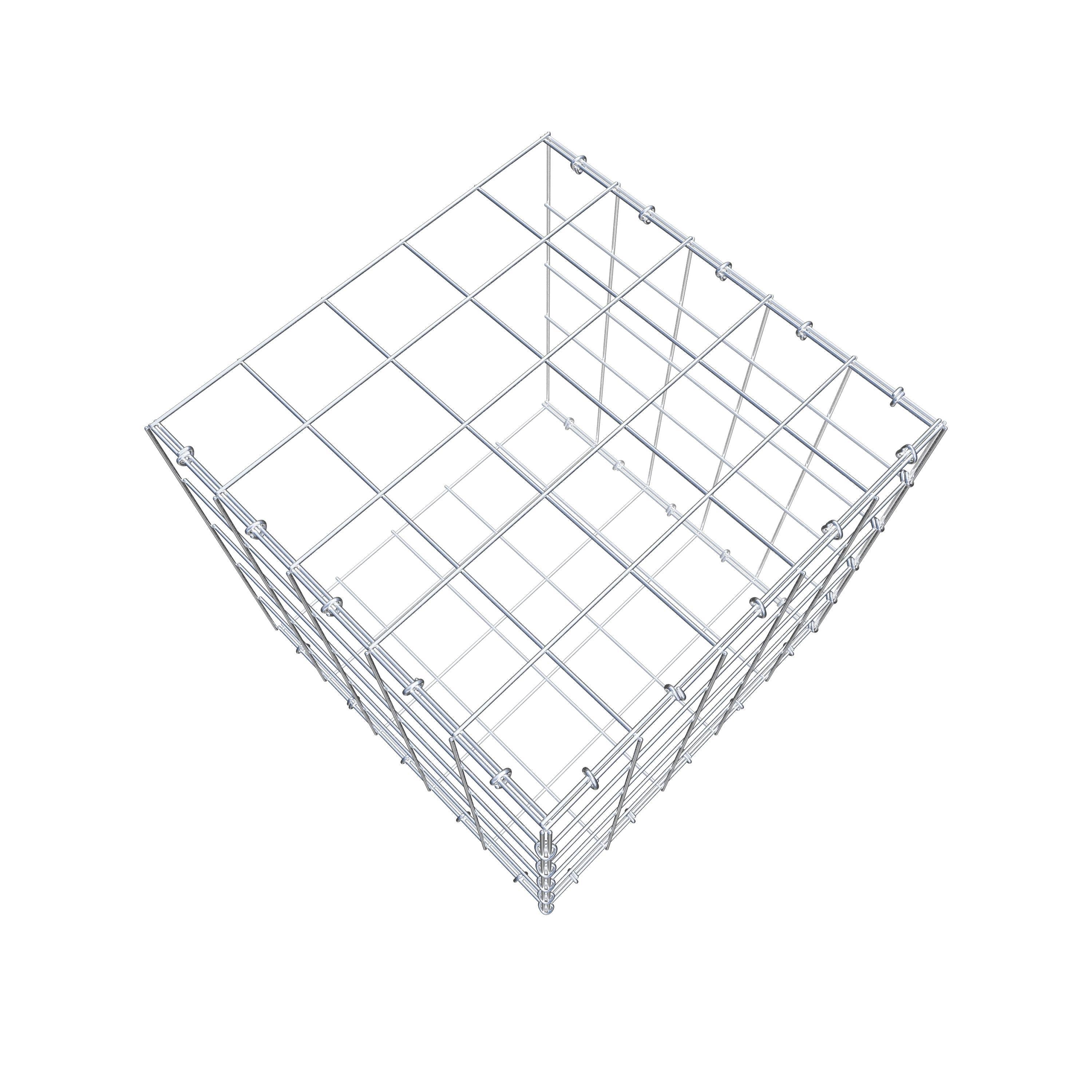 Gabião tipo 2 50 cm x 50 cm x 50 cm (C x A x P), malhagem 10 cm x 10 cm, anel C