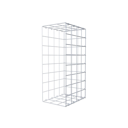 Monteret gabion type 2 80 cm x 40 cm x 30 cm (L x H x D), maskestørrelse 10 cm x 10 cm, C-ring