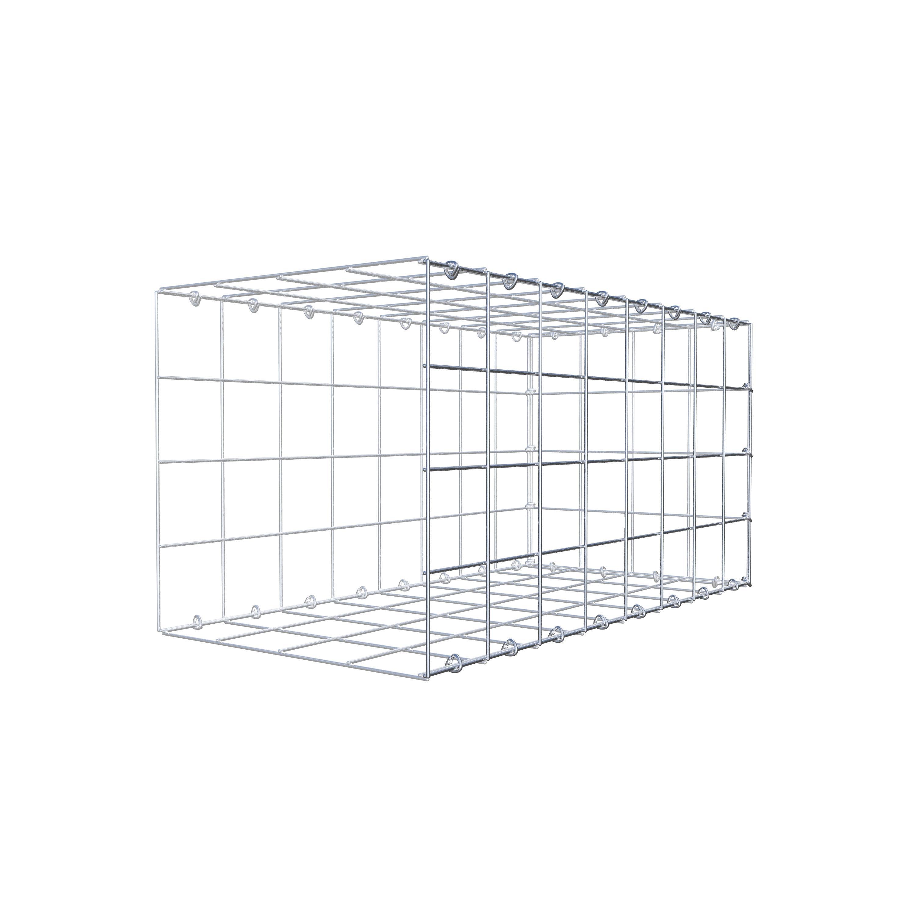 Monteret gabion type 2 80 cm x 40 cm x 40 cm (L x H x D), maskestørrelse 10 cm x 10 cm, C-ring