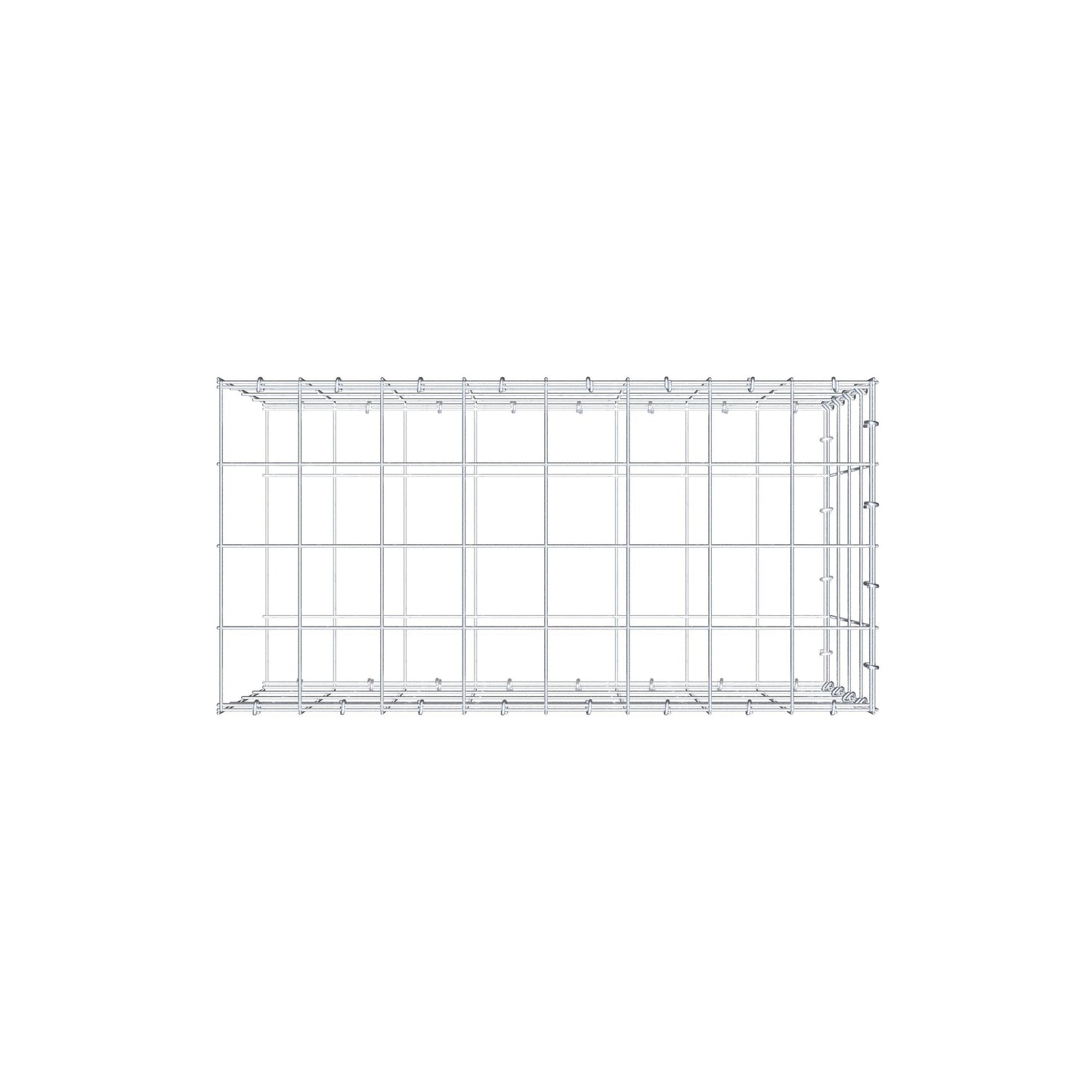 Pile aggiuntivo tipo 2 80 cm x 40 cm x 40 cm (L x H x P), maglia 10 cm x 10 cm, anello a C
