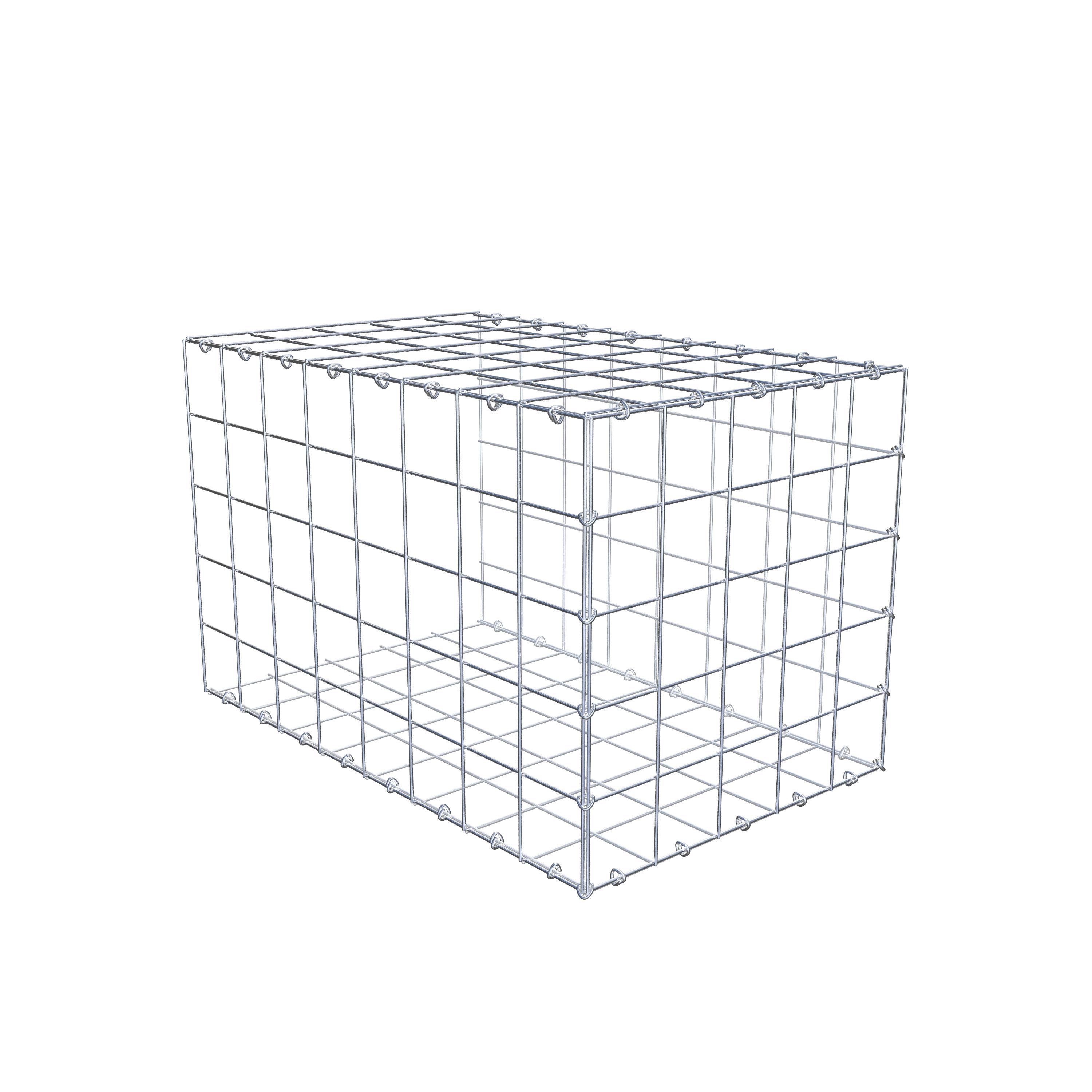 Mounted gabion type 2 80 cm x 50 cm x 50 cm (L x H x D), mesh size 10 cm x 10 cm, C-ring