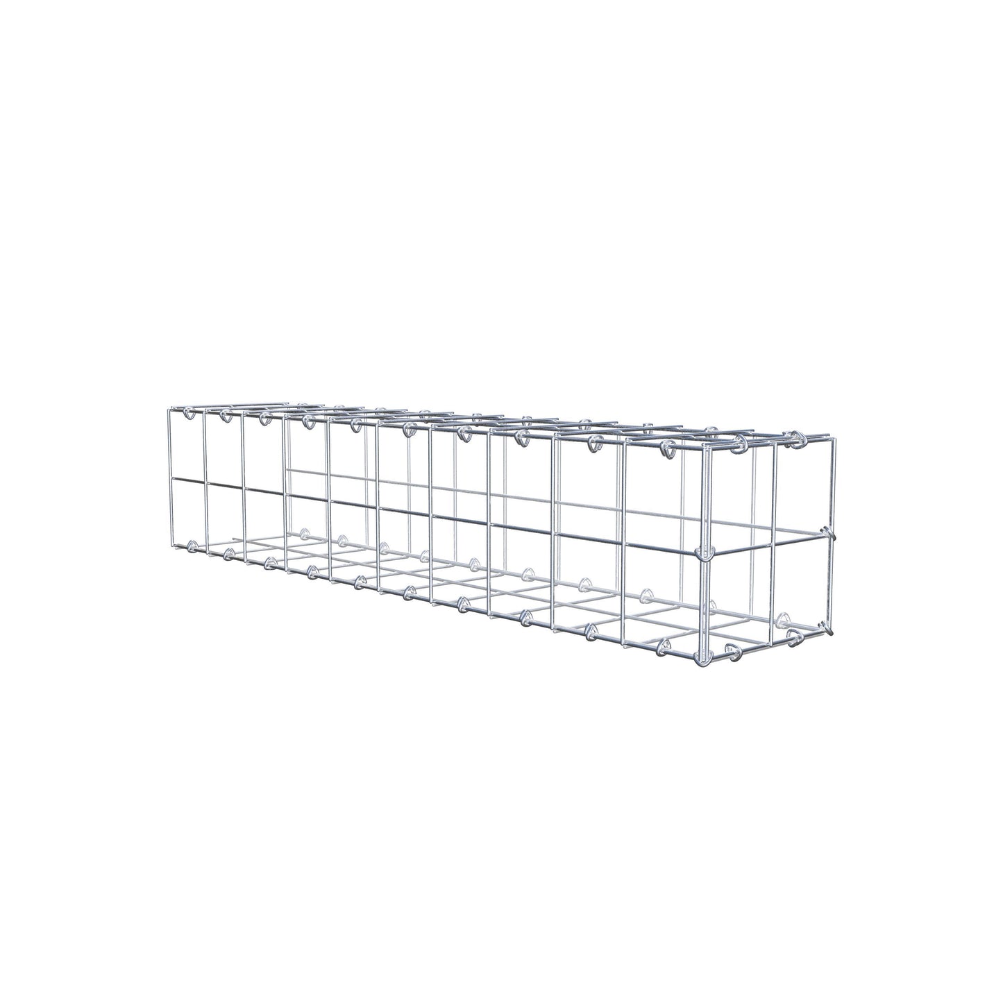 Anbaugabione Typ 2 100 cm x 20 cm x 20 cm (L x H x T), Maschenweite 10 cm x 10 cm, C-Ring