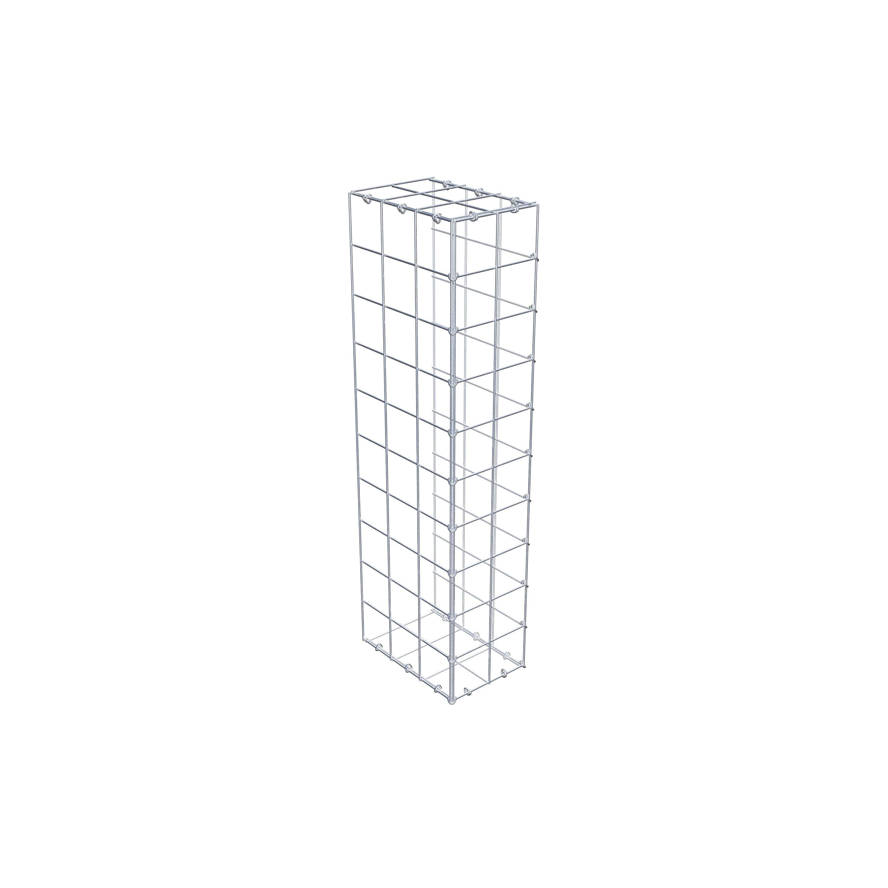 Monteret gabion type 2 100 cm x 30 cm x 20 cm (L x H x D), maskestørrelse 10 cm x 10 cm, C-ring