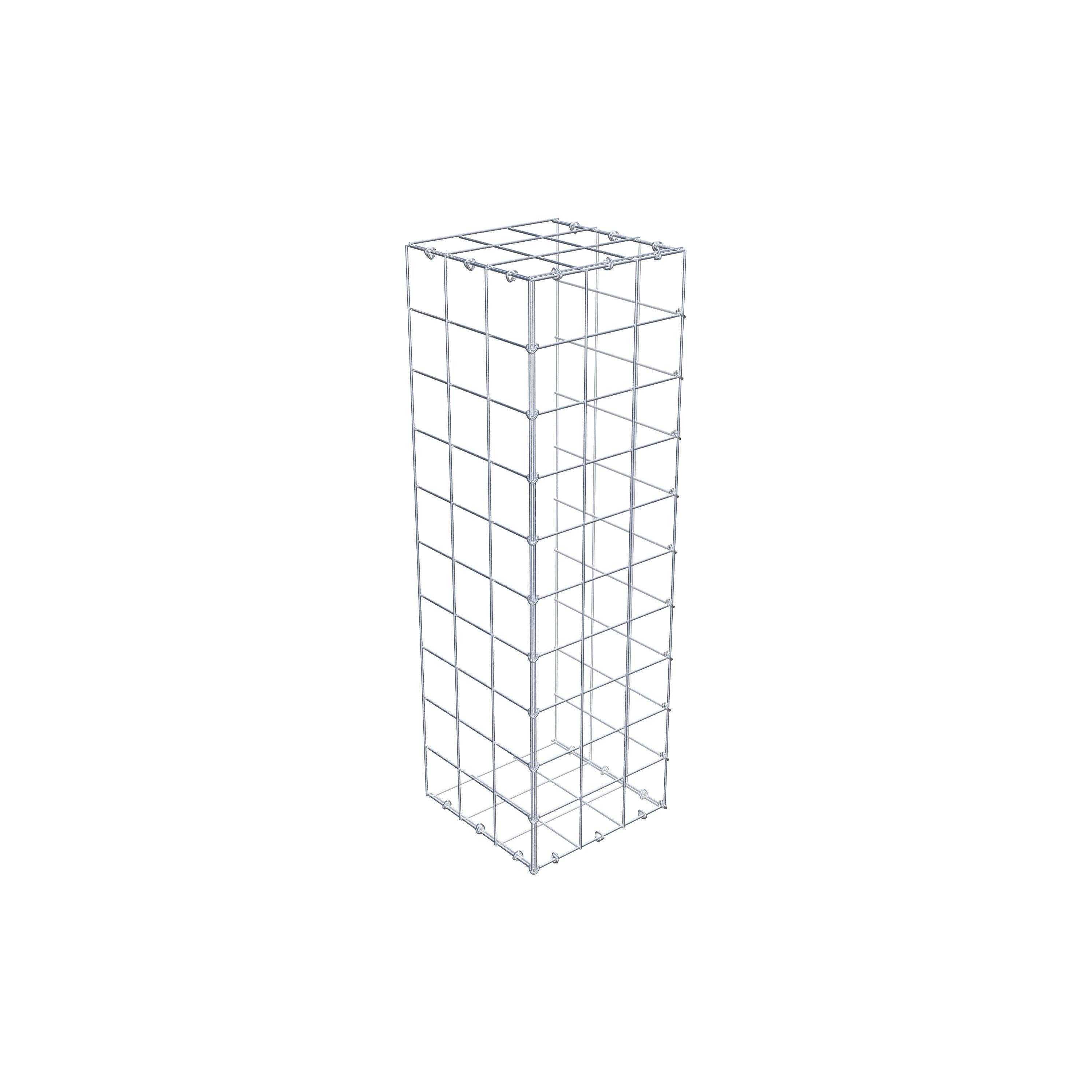 Monteret gabion type 2 100 cm x 30 cm x 30 cm (L x H x D), maskestørrelse 10 cm x 10 cm, C-ring