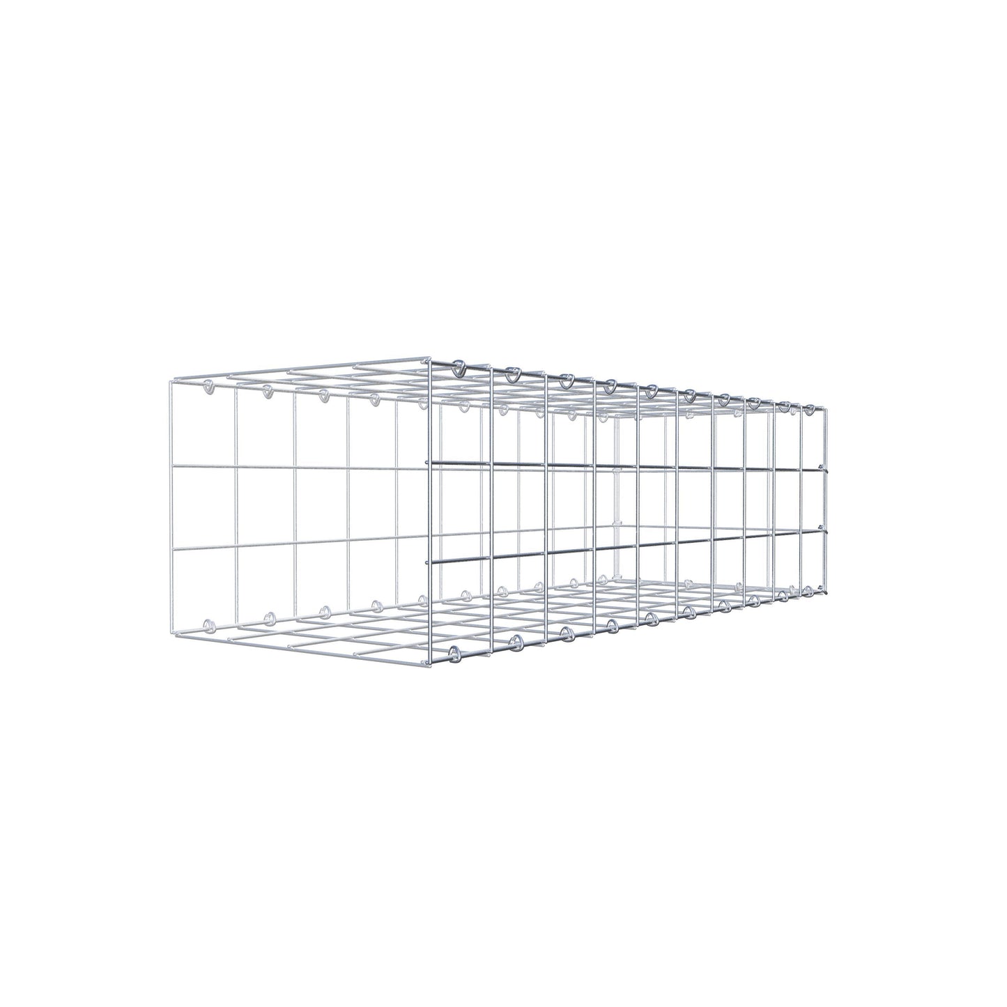 Anbaugabione Typ 2 100 cm x 30 cm x 40 cm (L x H x T), Maschenweite 10 cm x 10 cm, C-Ring