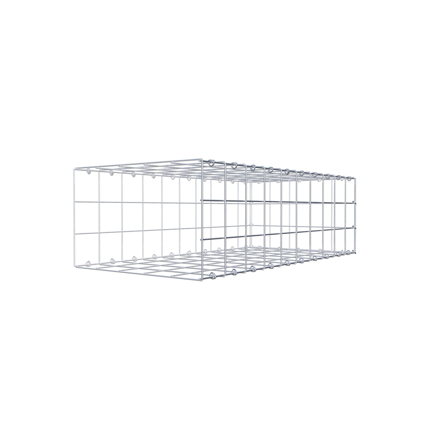 Fourche rapportée type 2 100 cm x 30 cm x 50 cm (L x H x P), mailles 10 cm x 10 cm, anneau C