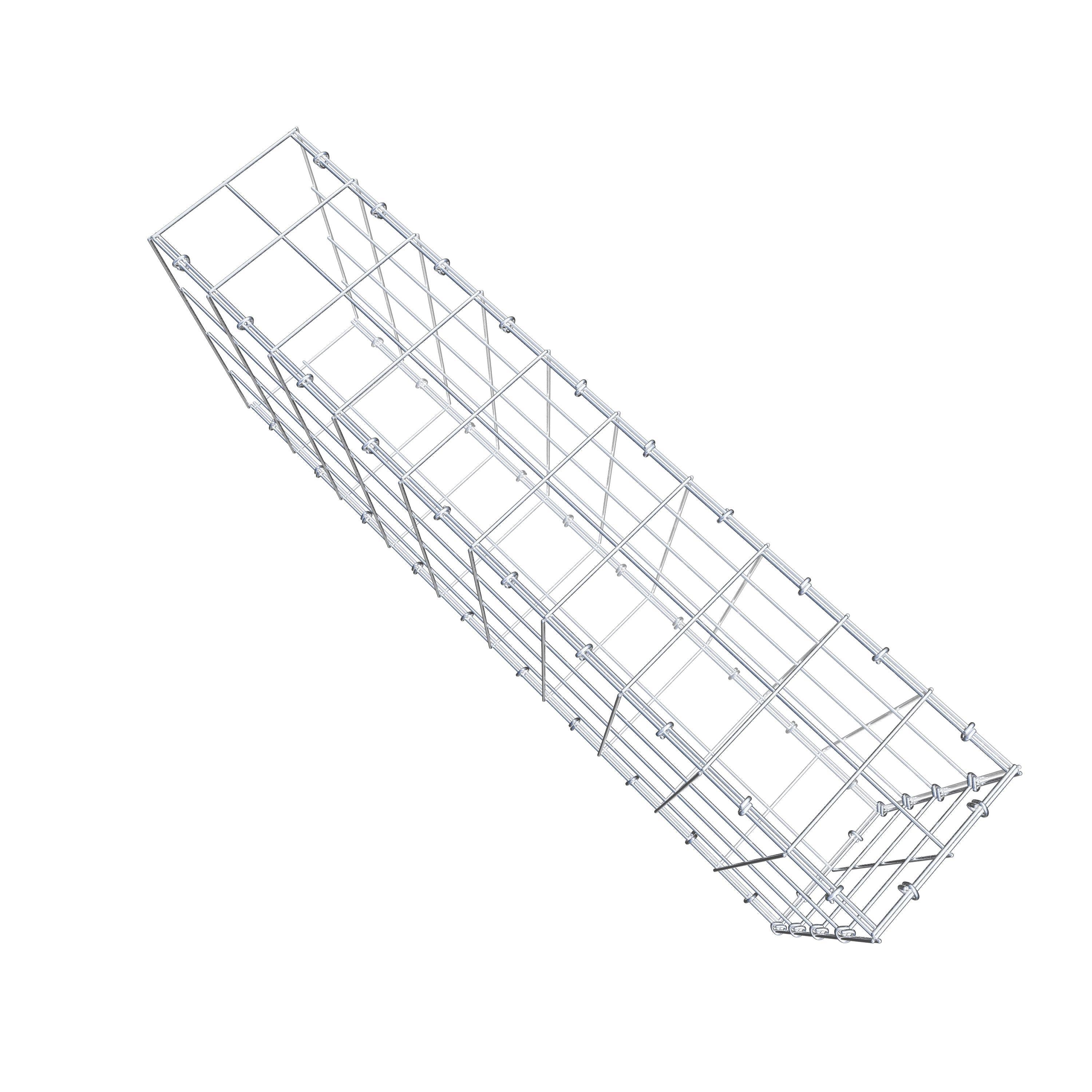 Gabião Tipo 2 100 cm x 40 cm x 20 cm (C x A x P), malhagem 10 cm x 10 cm, anel C