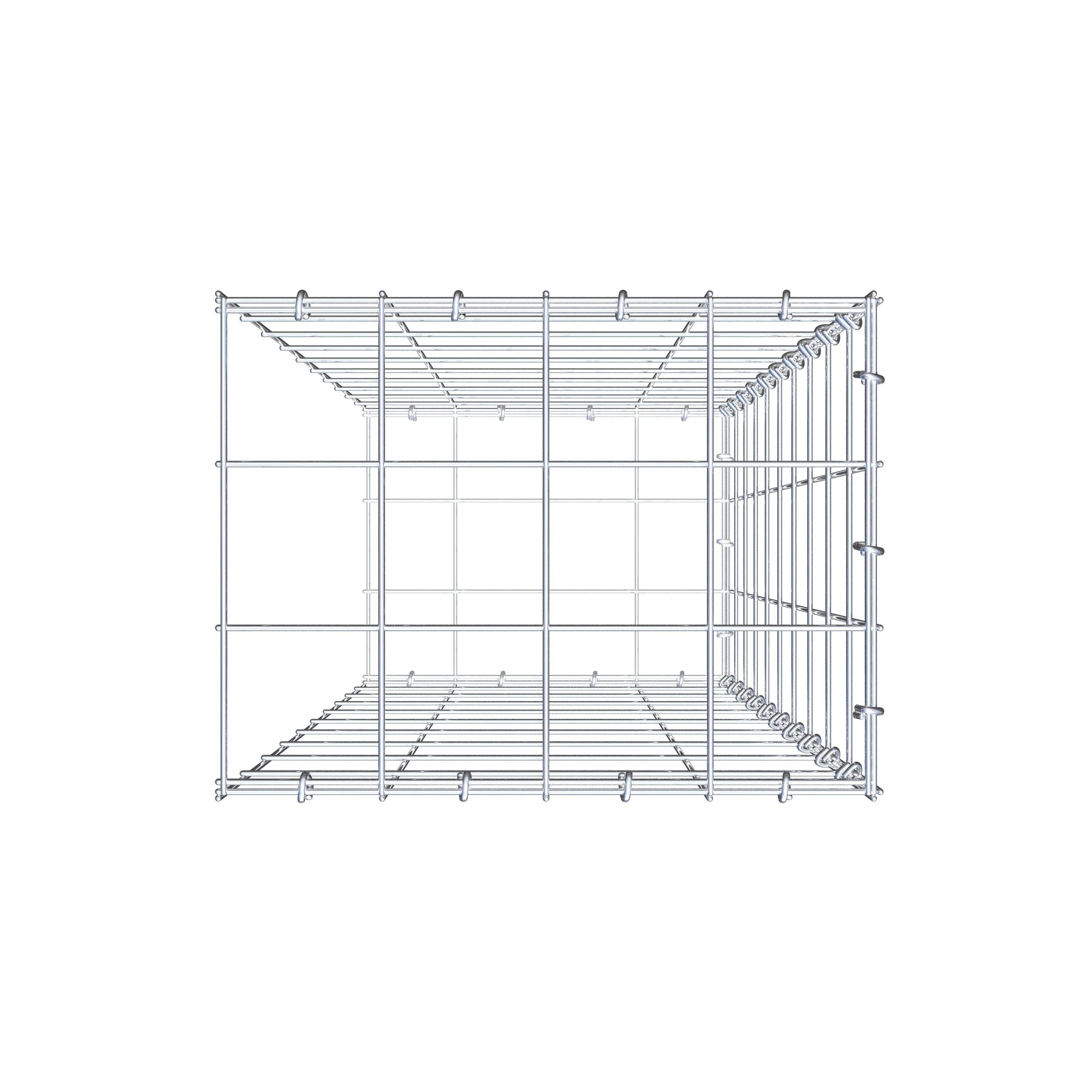 Gabião Tipo 2 100 cm x 40 cm x 30 cm (C x A x P), malhagem 10 cm x 10 cm, anel C