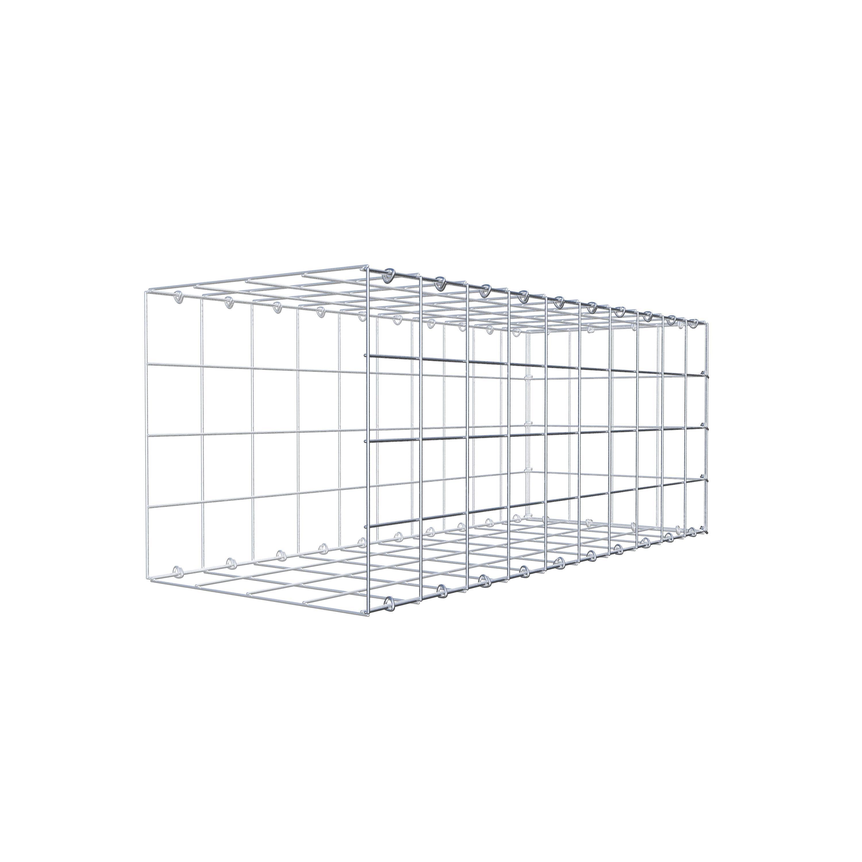 Monteret gabion type 2 100 cm x 40 cm x 40 cm (L x H x D), maskestørrelse 10 cm x 10 cm, C-ring