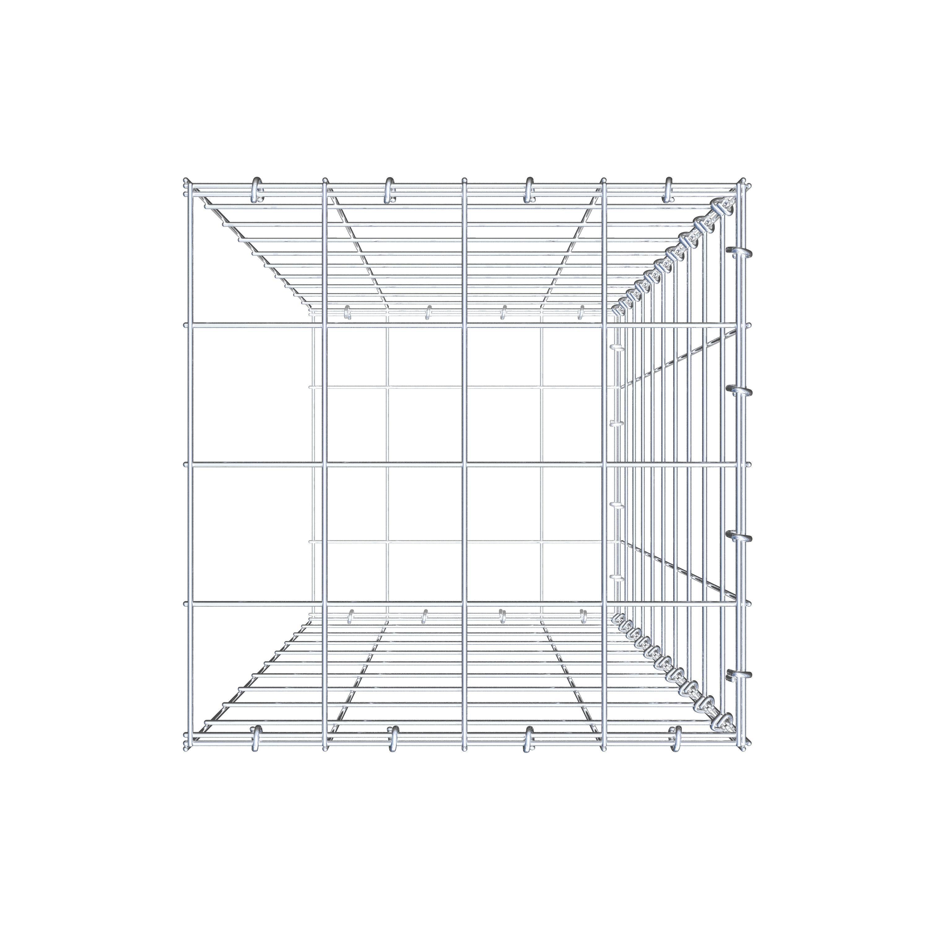 Gabião tipo 2 100 cm x 40 cm x 40 cm (C x A x P), malhagem 10 cm x 10 cm, anel C