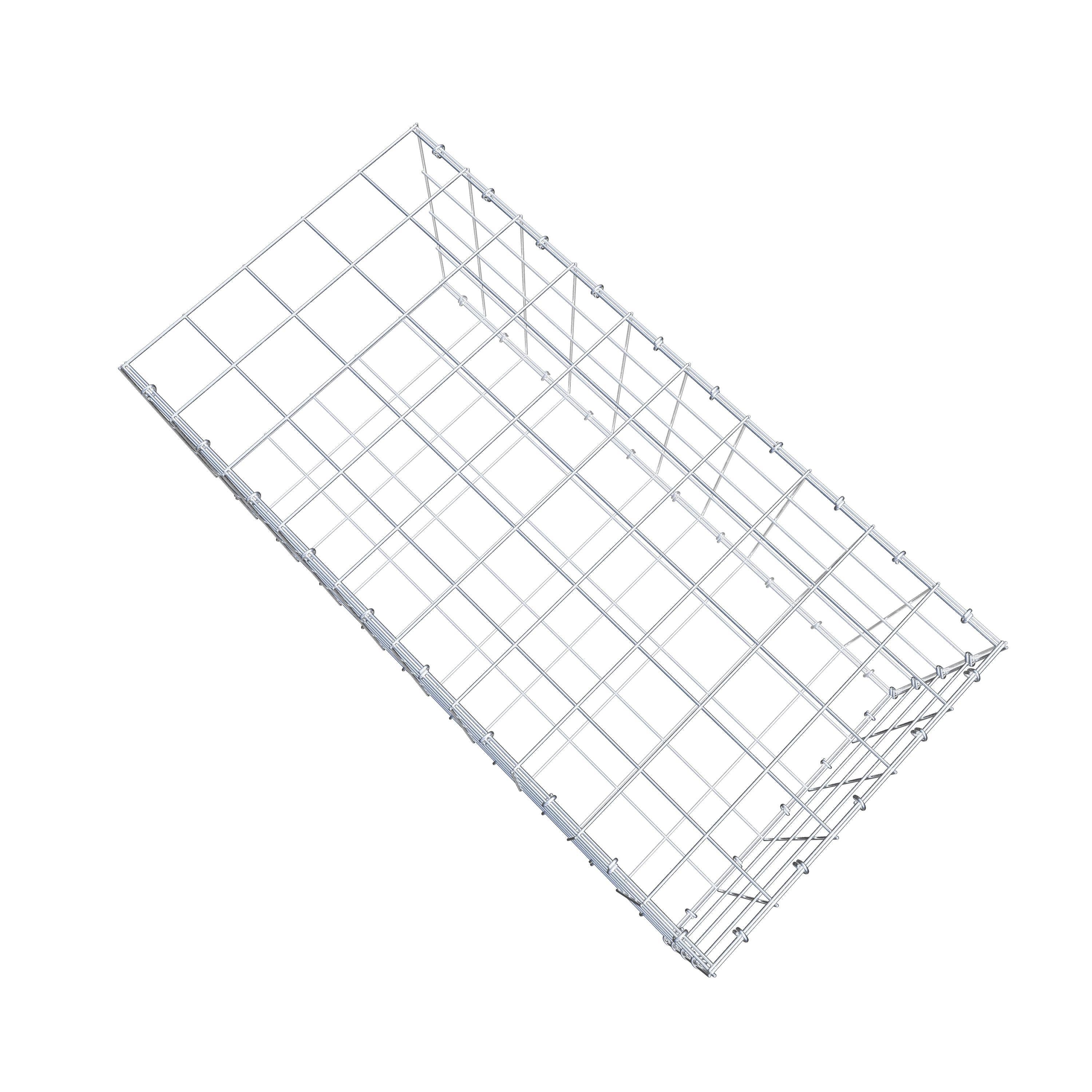 Anbaugabione Typ 2 100 cm x 40 cm x 50 cm (L x H x T), Maschenweite 10 cm x 10 cm, C-Ring