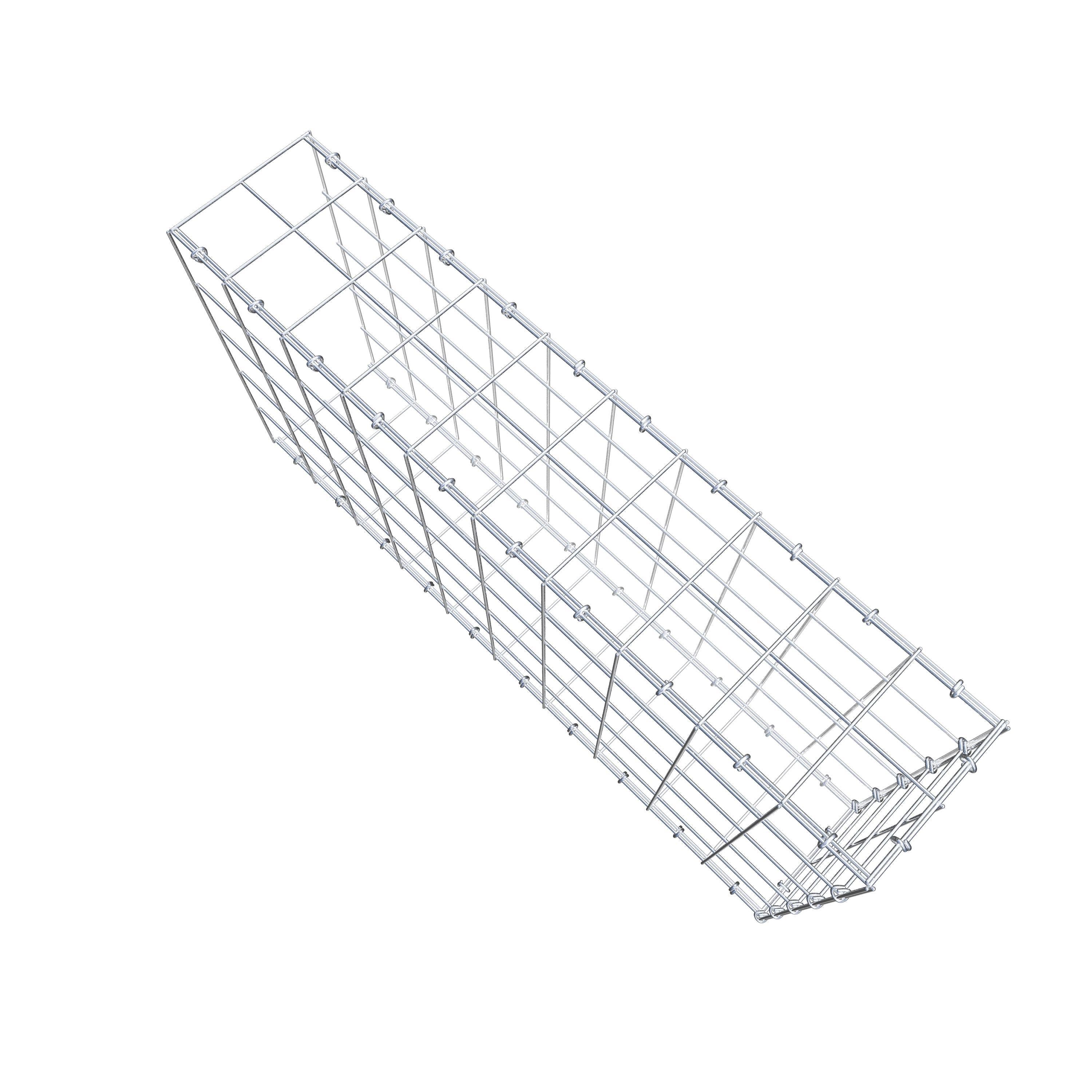 Anbaugabione Typ 2 100 cm x 50 cm x 20 cm (L x H x T), Maschenweite 10 cm x 10 cm, C-Ring