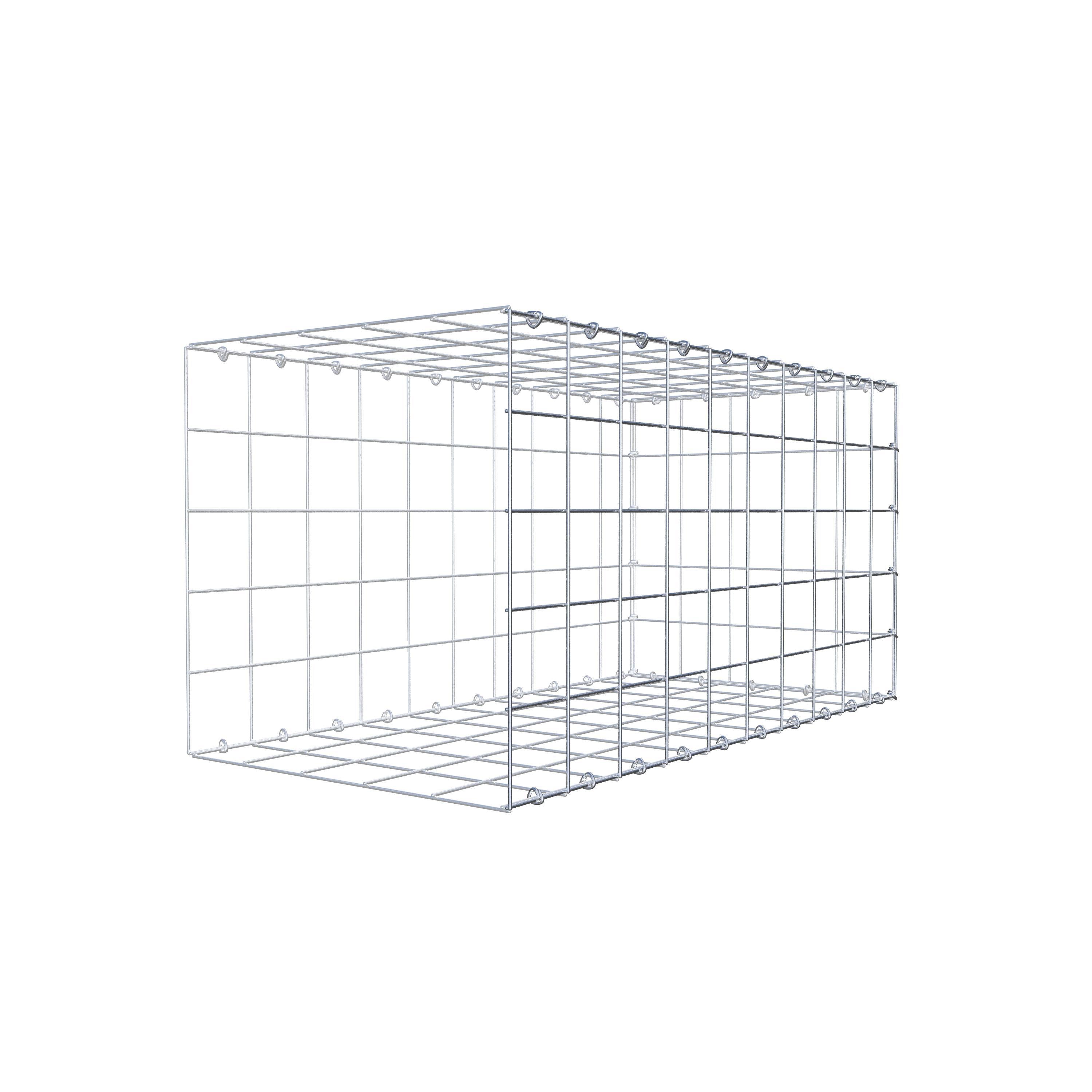 Mounted gabion type 2 100 cm x 50 cm x 50 cm (L x H x D), mesh size 10 cm x 10 cm, C-ring