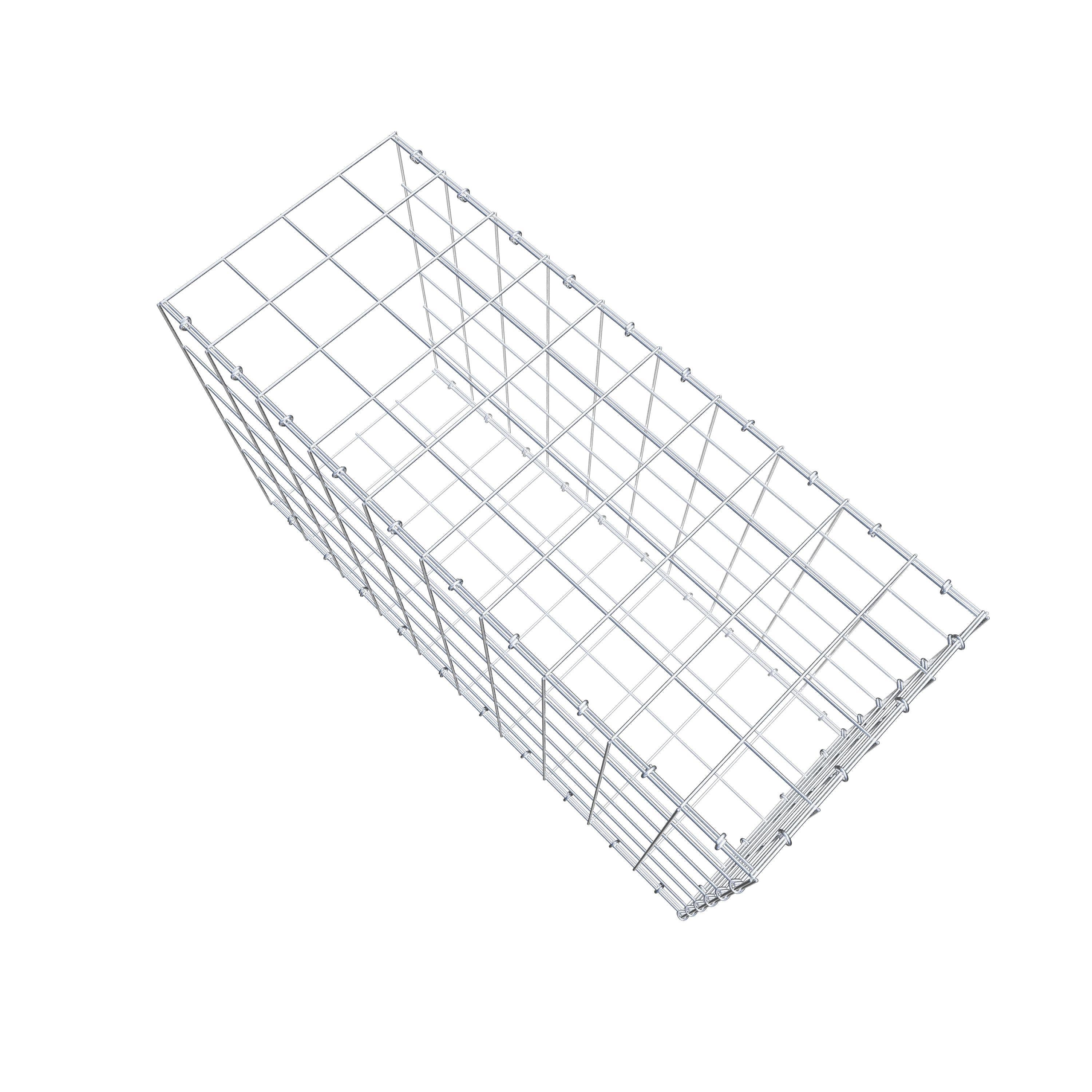 Anbaugabione Typ 2 100 cm x 60 cm x 40 cm (L x H x T), Maschenweite 10 cm x 10 cm, C-Ring