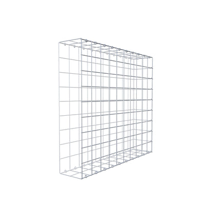 Typ 2 påbyggnadsgabion 100 cm x 90 cm x 20 cm (L x H x D), maskstorlek 10 cm x 10 cm, C-ring