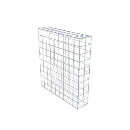 Typ 2 påbyggnadsgabion 100 cm x 90 cm x 20 cm (L x H x D), maskstorlek 10 cm x 10 cm, C-ring