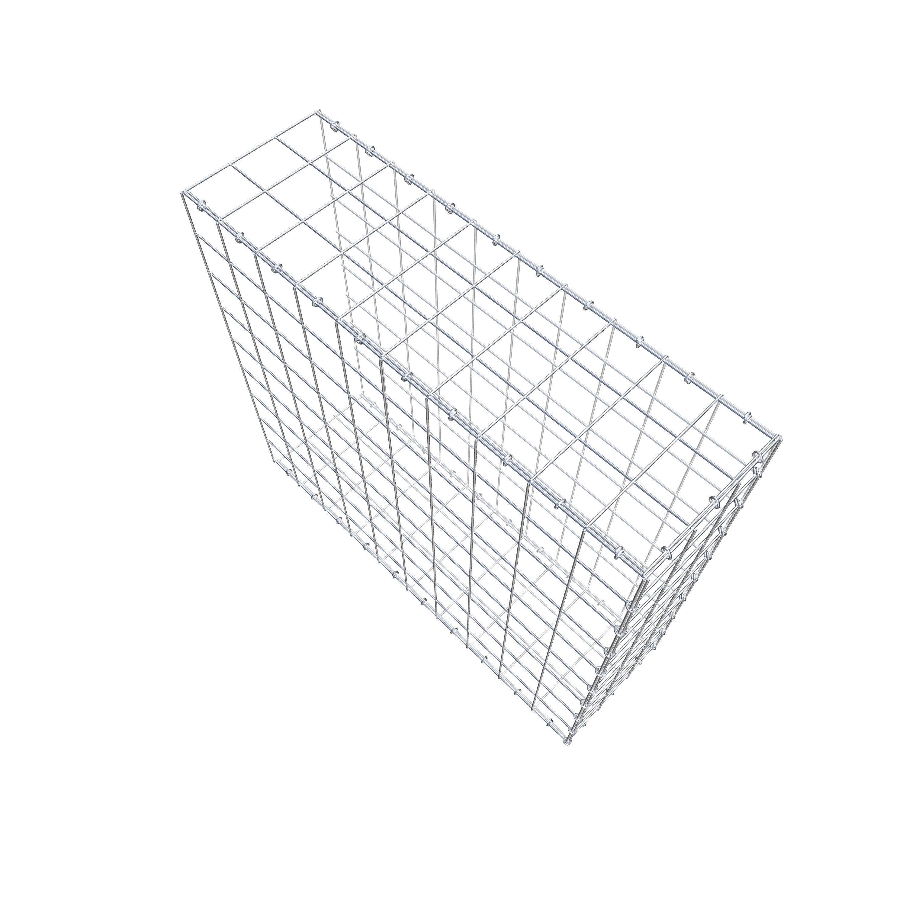 Anbaugabione Typ 2 100 cm x 90 cm x 30 cm (L x H x T), Maschenweite 10 cm x 10 cm, C-Ring