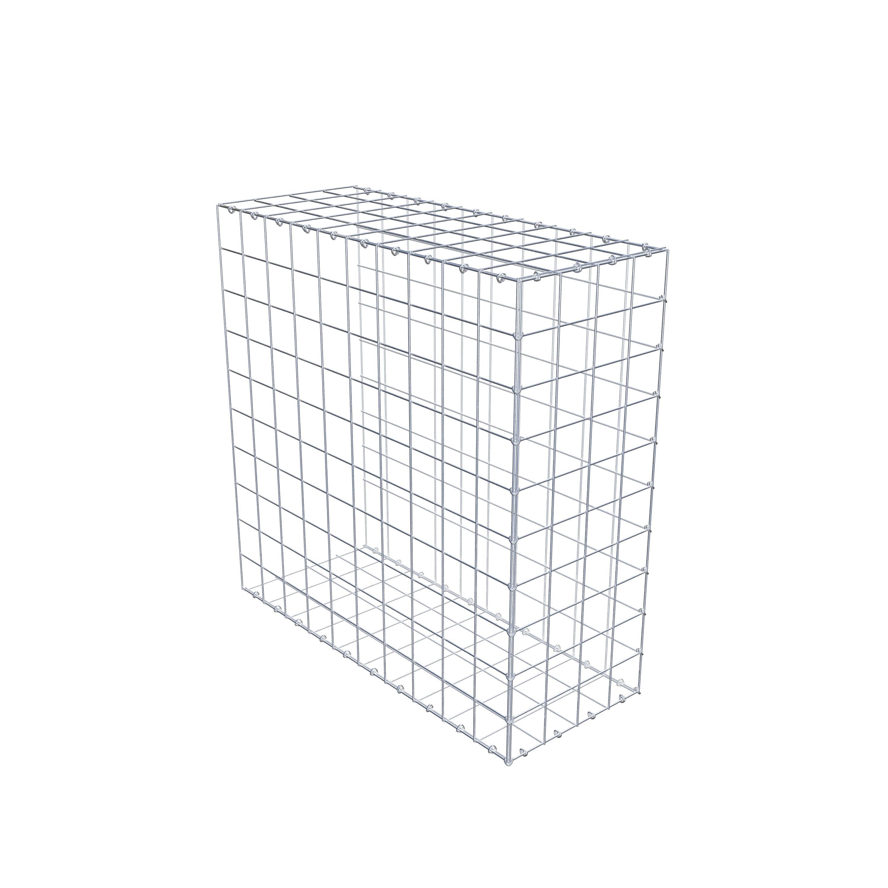 Extra gabion typ 2 100 cm x 100 cm x 40 cm (L x H x D), maskstorlek 10 cm x 10 cm, C-ring