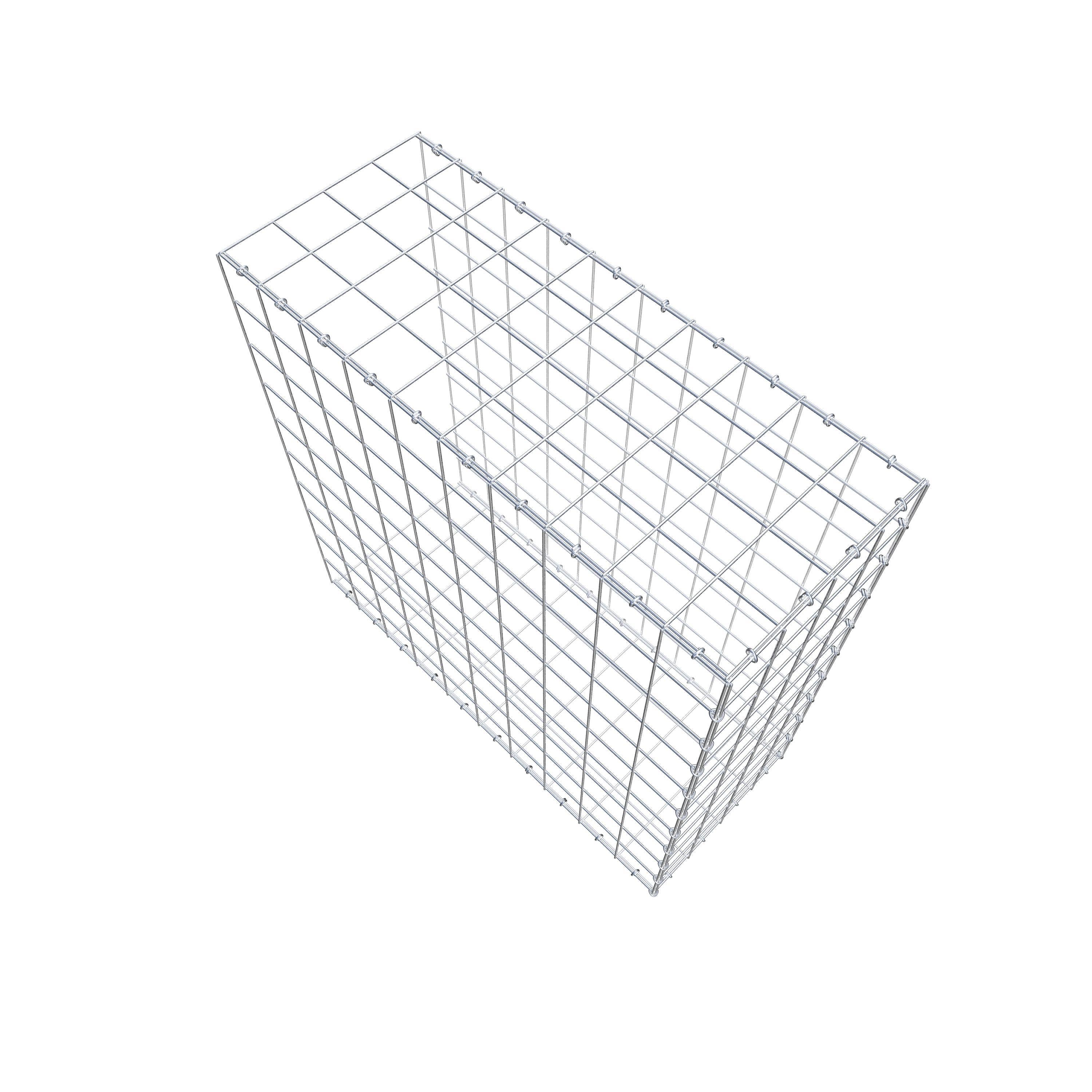 Gabião Tipo 2 100 cm x 100 cm x 40 cm (C x A x P), malhagem 10 cm x 10 cm, anel C