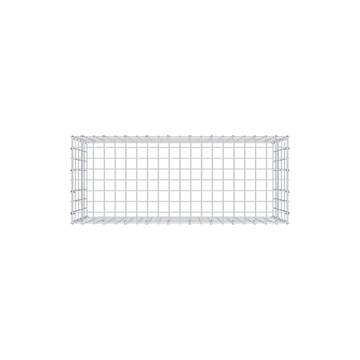 Anbaugabione Typ 3 100 cm x 50 cm x 40 cm (L x H x T), Maschenweite 5 cm x 10 cm, C-Ring