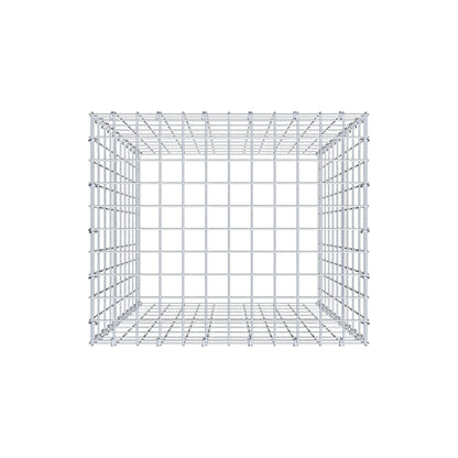 Typ 3 påbyggnadsgabion 100 cm x 60 cm x 50 cm (L x H x D), maskstorlek 5 cm x 10 cm, C-ring