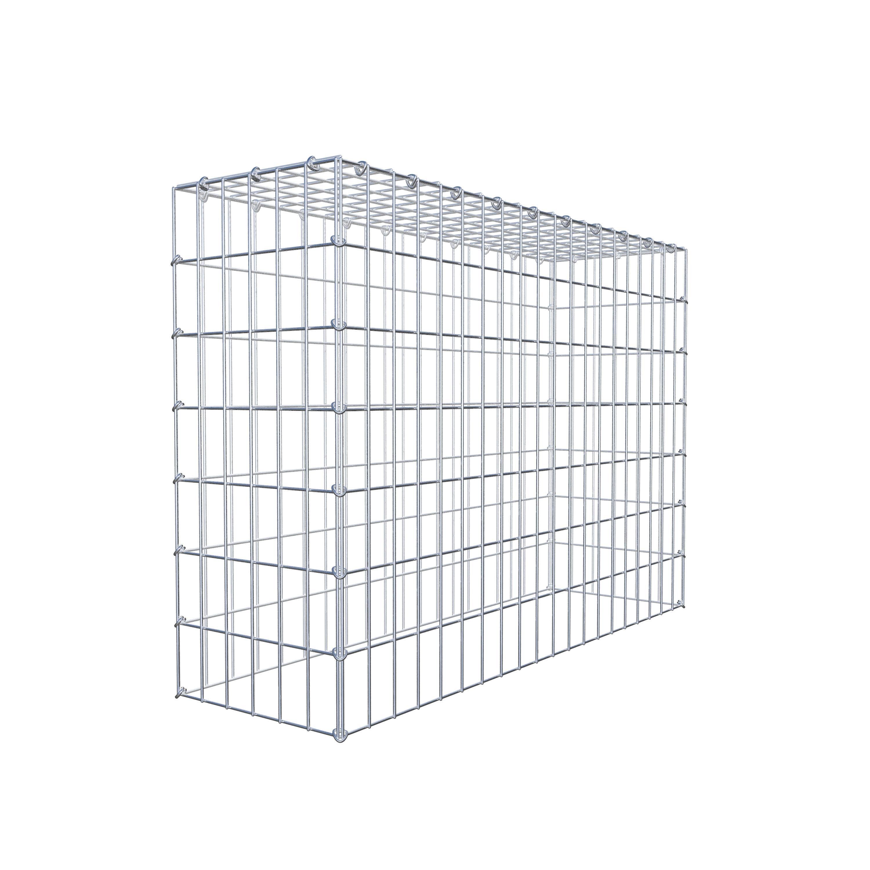 Mounted gabion type 3 100 cm x 70 cm x 30 cm (L x H x D), mesh size 5 cm x 10 cm, C-ring