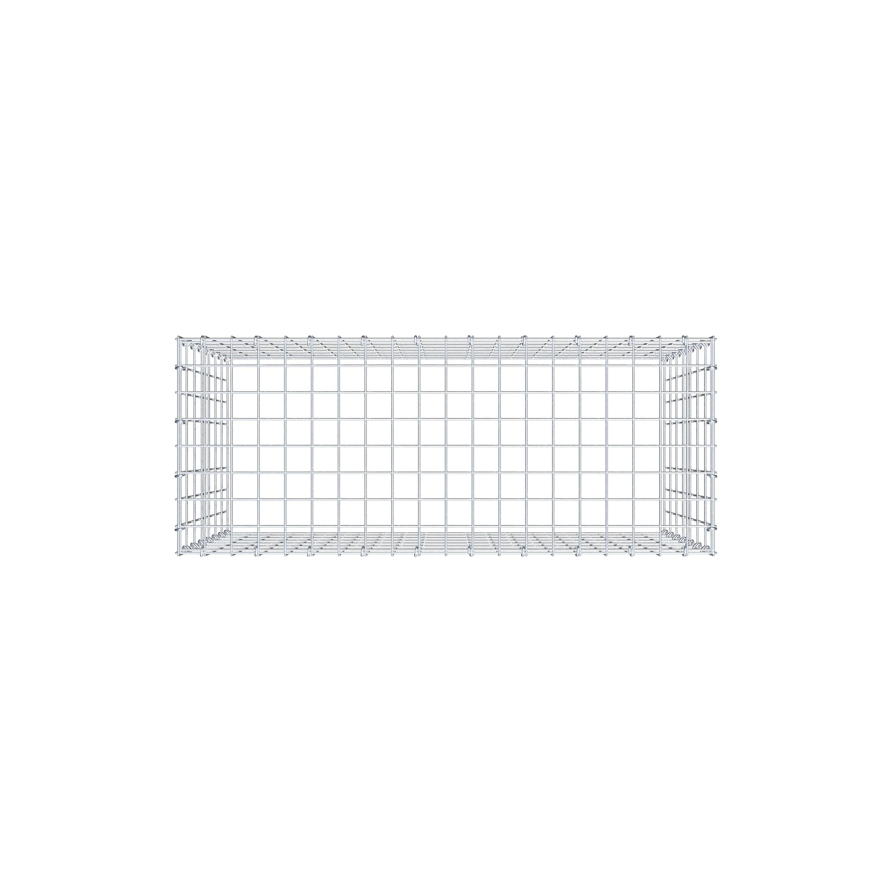 Gabbione aggiuntivo di tipo 3 100 cm x 70 cm x 40 cm (L x H x P), maglia 5 cm x 10 cm, anello a C