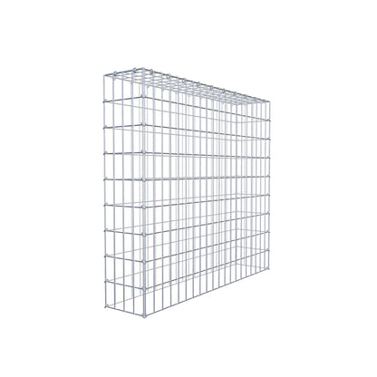 Typ 3 påbyggnadsgabion 100 cm x 90 cm x 20 cm (L x H x D), maskstorlek 5 cm x 10 cm, C-ring