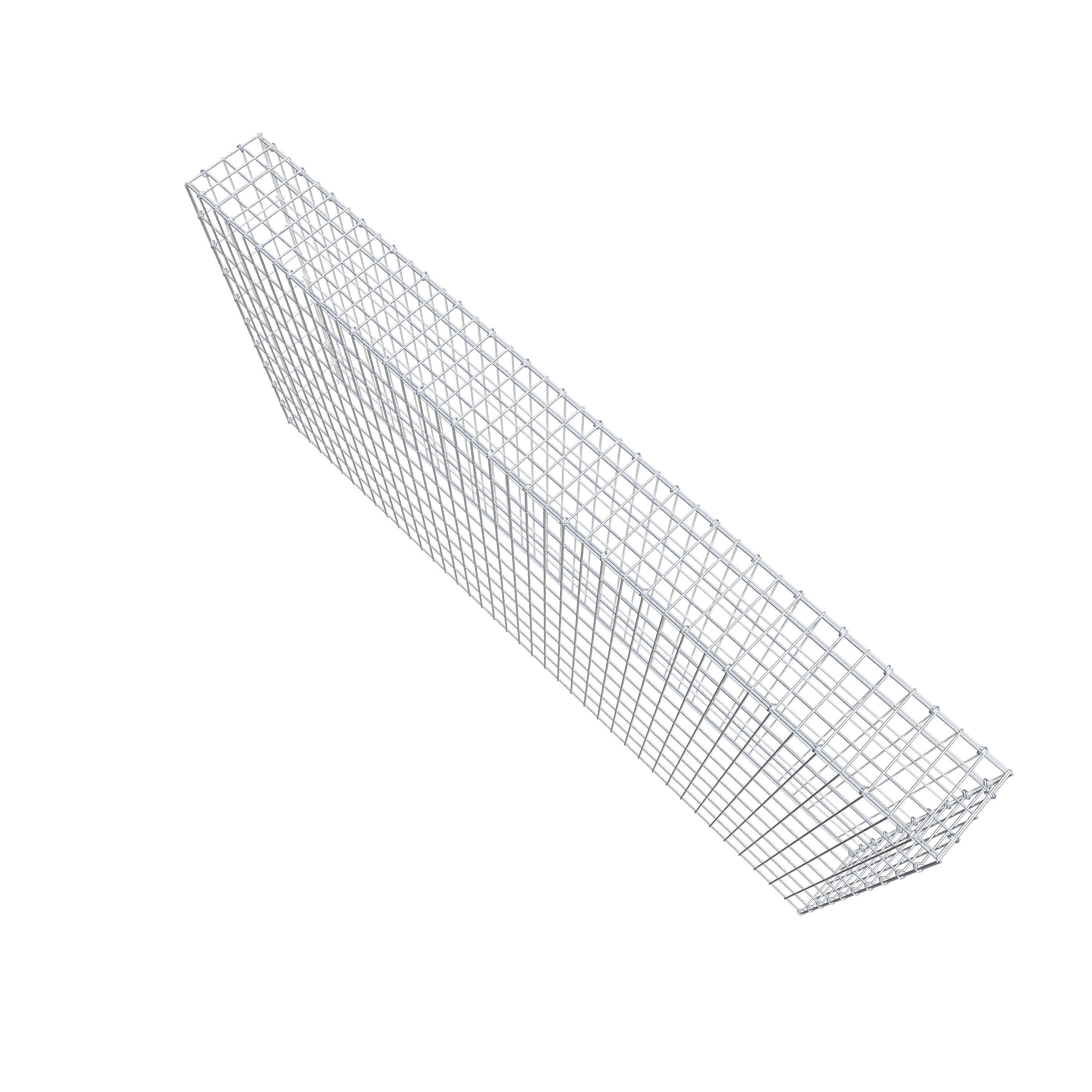 Anbaugabione Typ 3 200 cm x 100 cm x 20 cm (L x H x T), Maschenweite 5 cm x 10 cm, C-Ring