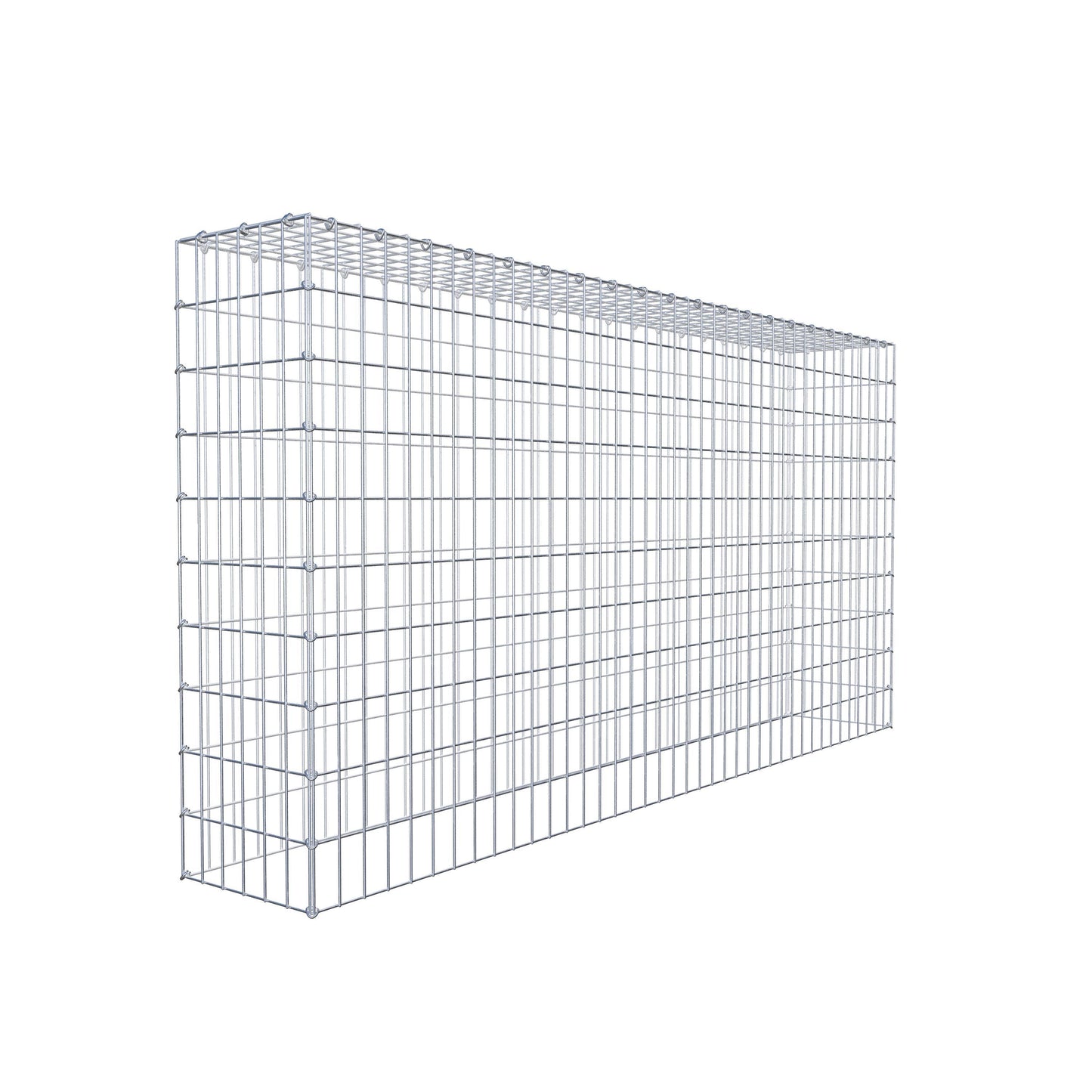 Monteret gabion type 3 200 cm x 100 cm x 30 cm (L x H x D), maskestørrelse 5 cm x 10 cm, C-ring