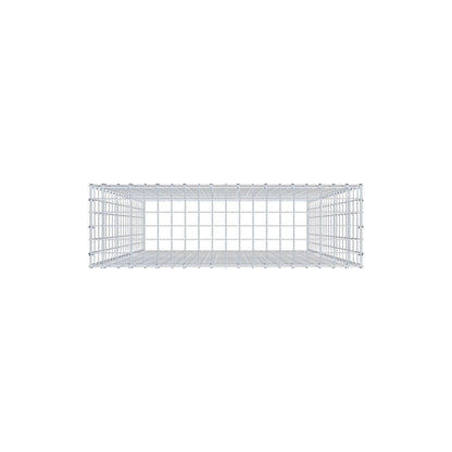 Monteret gabion type 3 200 cm x 100 cm x 30 cm (L x H x D), maskestørrelse 5 cm x 10 cm, C-ring