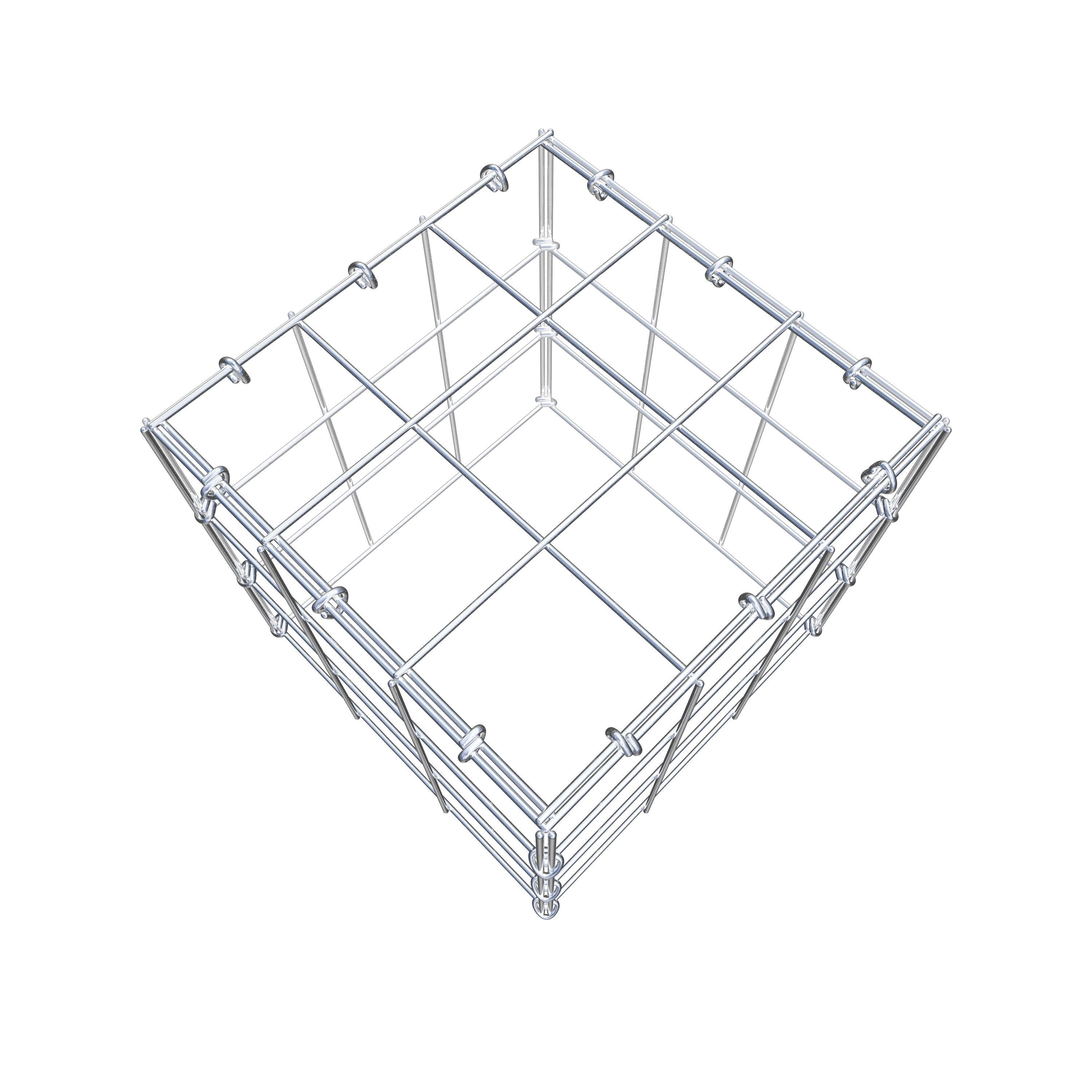 Gabião Tipo 3 30 cm x 30 cm x 30 cm (C x A x P), malhagem 10 cm x 10 cm, anel C