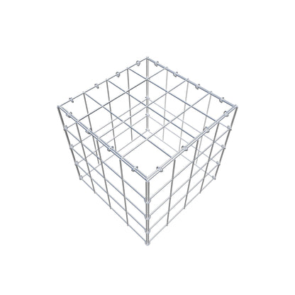 Mounted gabion type 3 40 cm x 40 cm x 40 cm (L x H x D), mesh size 10 cm x 10 cm, C-ring