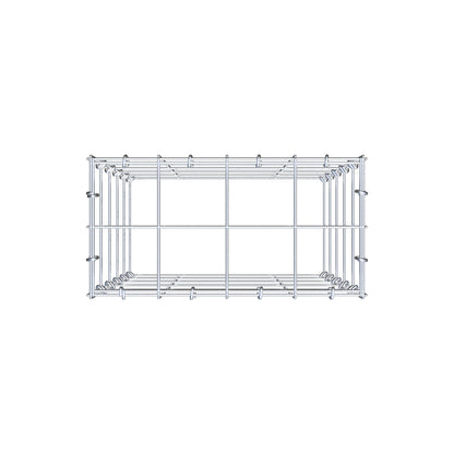 Anbaugabione Typ 3 50 cm x 40 cm x 20 cm (L x H x T), Maschenweite 10 cm x 10 cm, C-Ring