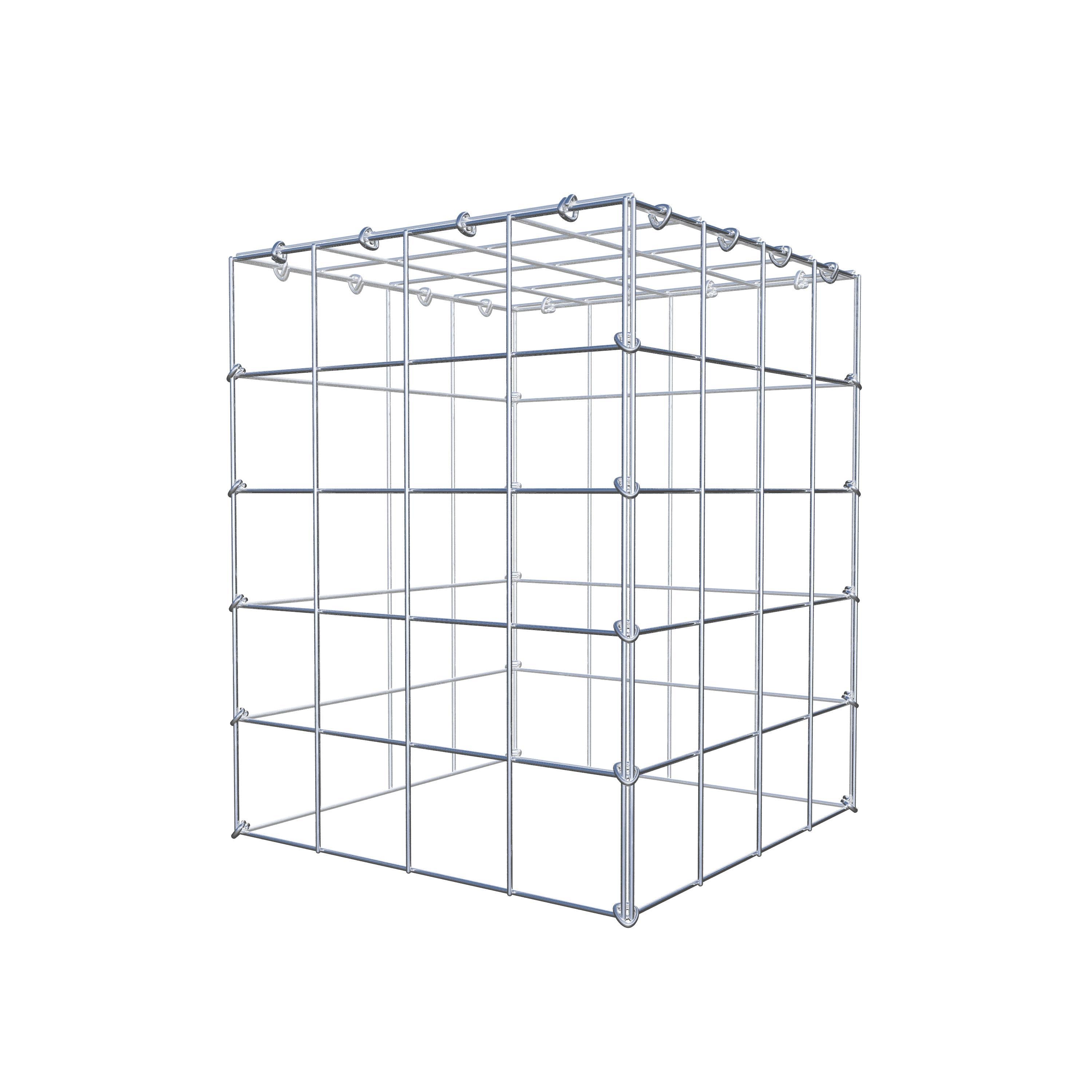 Monteret gabion type 3 50 cm x 40 cm x 40 cm (L x H x D), maskestørrelse 10 cm x 10 cm, C-ring